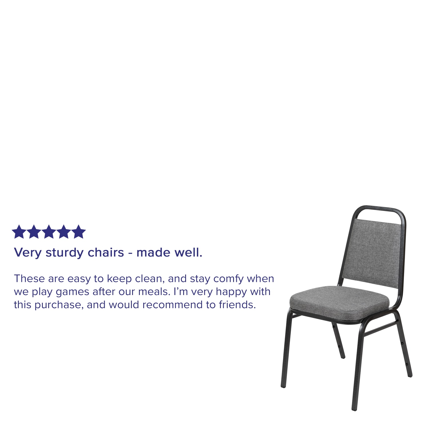Flash Furniture HERCULES Series Trapezoidal Back Stacking Banquet Chair With 2 12in Thick Seat GraySilver PopularChairscom
