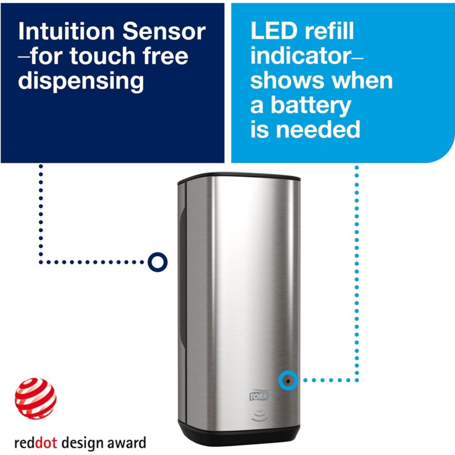 Tork Image Design Wall Intuition Sensor Automatic Foam Skincare Dispenser - Image 4