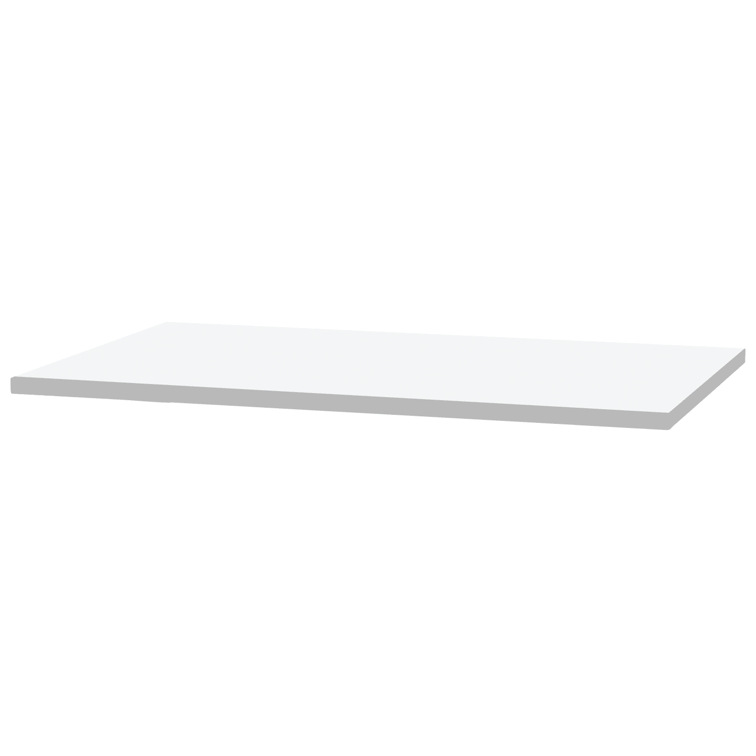 Fellowes 60inW Rectangle Worksurface Laminate Desktop, White
