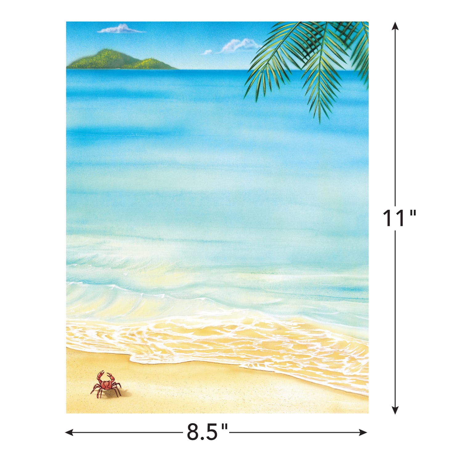 Great Papers! Design Paper, Tropical Stationery Letterhead, 8-1/2in x 11in, Multicolor, Pack Of 80 Sheets - Image 3