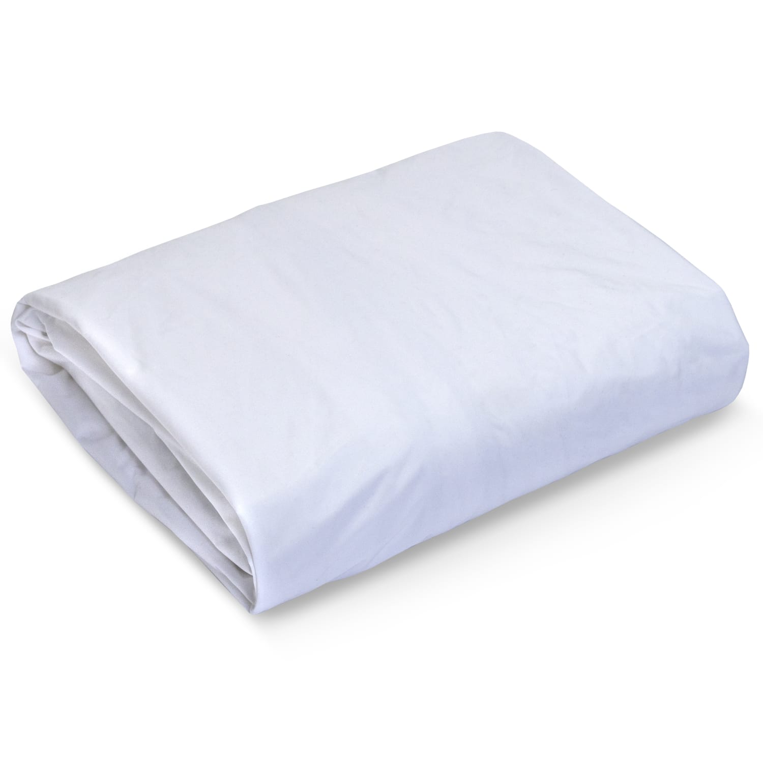 23 Threads Knitted Polyester Mattress Protector, Ctrl+Z Technology, White, King, Case Of 10