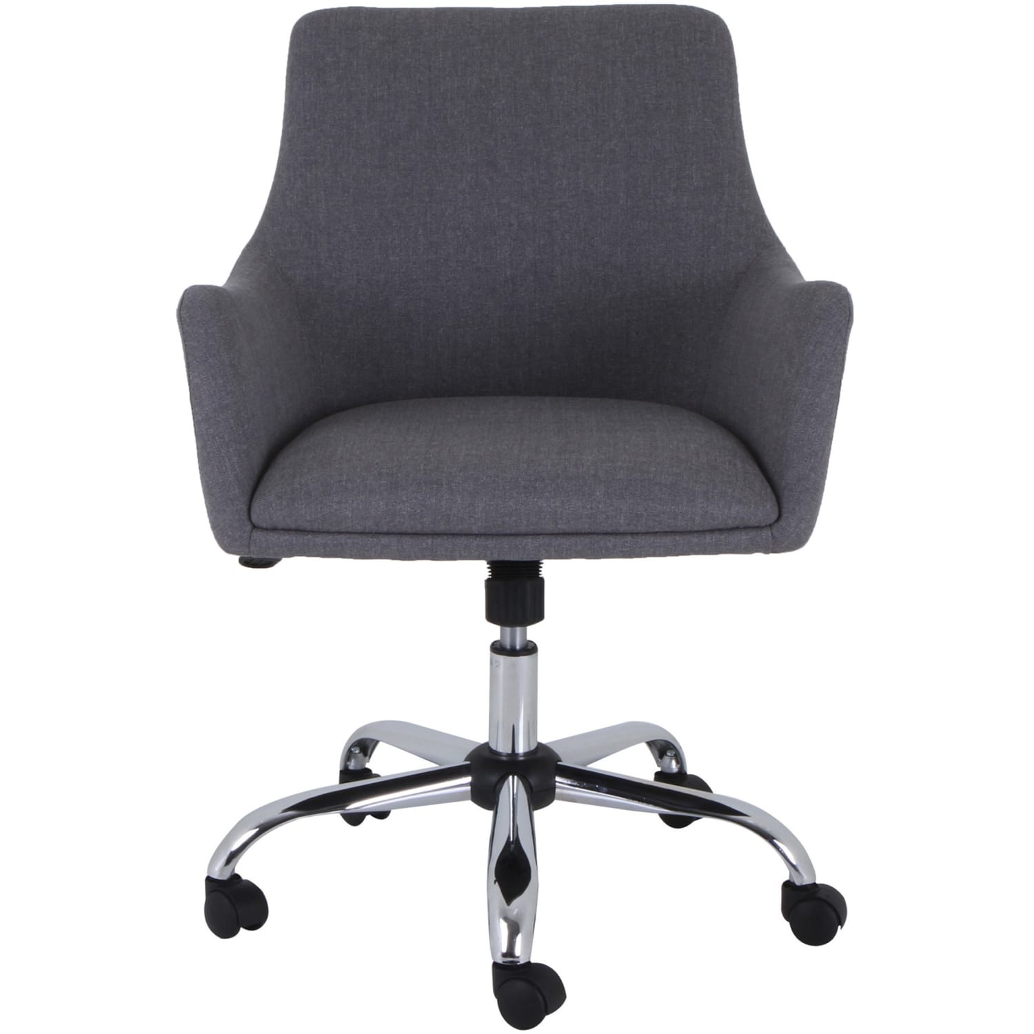 Lorell Mid-century Modern Flannel Guest Chair - Gray - 1 Each - Image 3