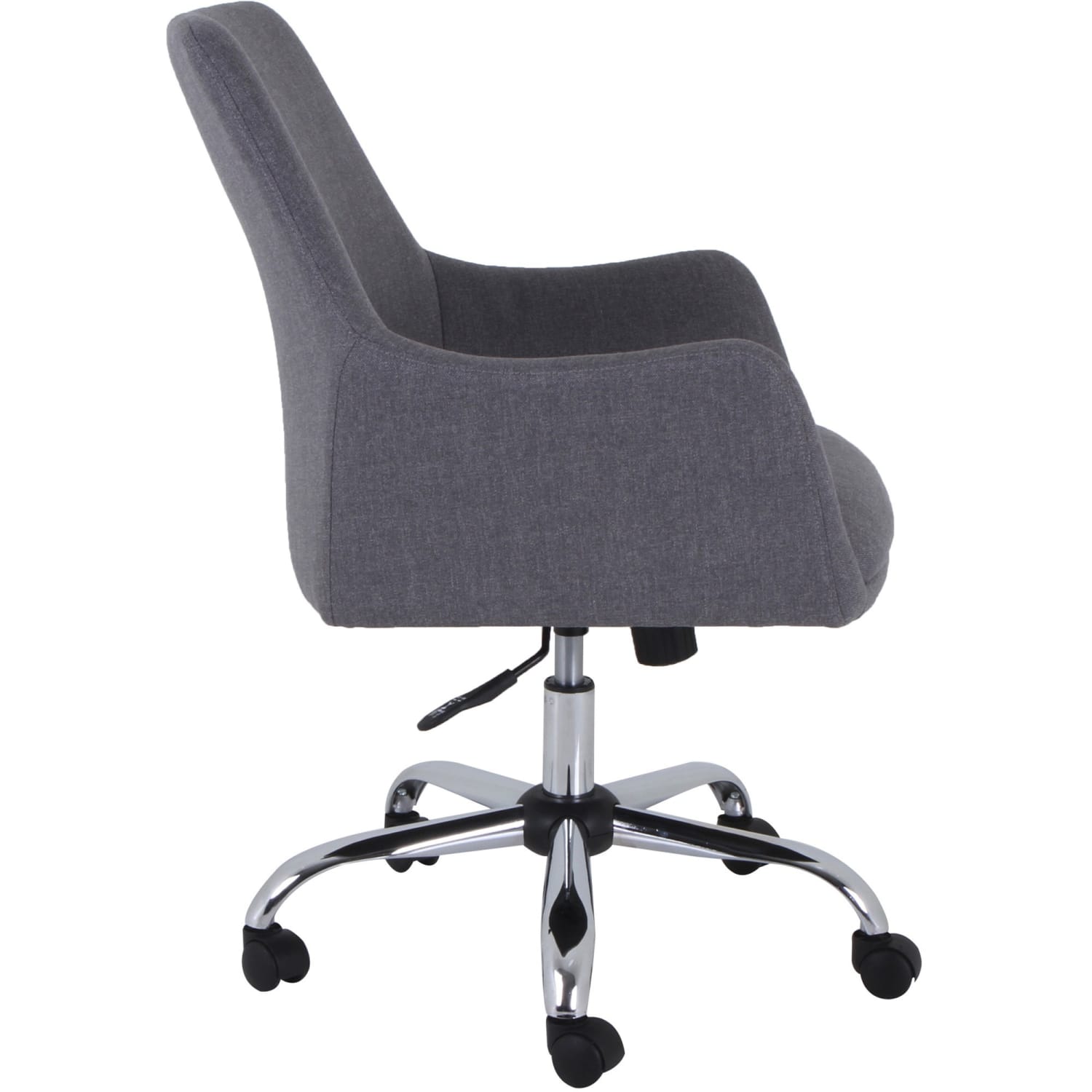 Lorell Mid-century Modern Flannel Guest Chair - Gray - 1 Each - Image 4