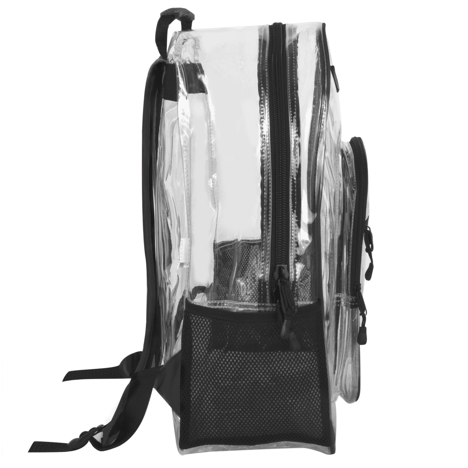 Summit Ridge Clear Backpacks, Black, Pack Of 24 Backpacks - Image 6