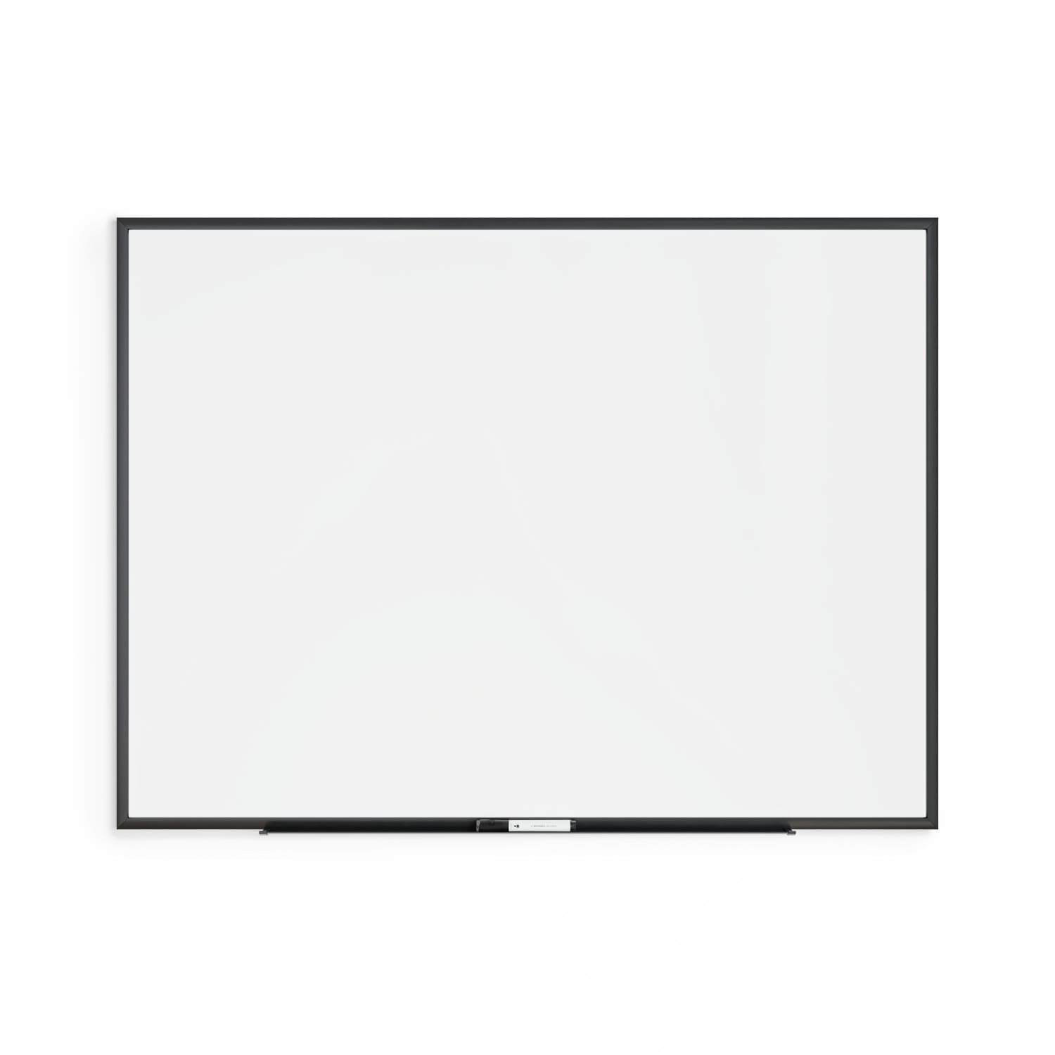 U Brands Magnetic Dry-Erase Board, 48in X 36in, Black Aluminum Frame, Actual Size 47in X 35in (074U00-01)