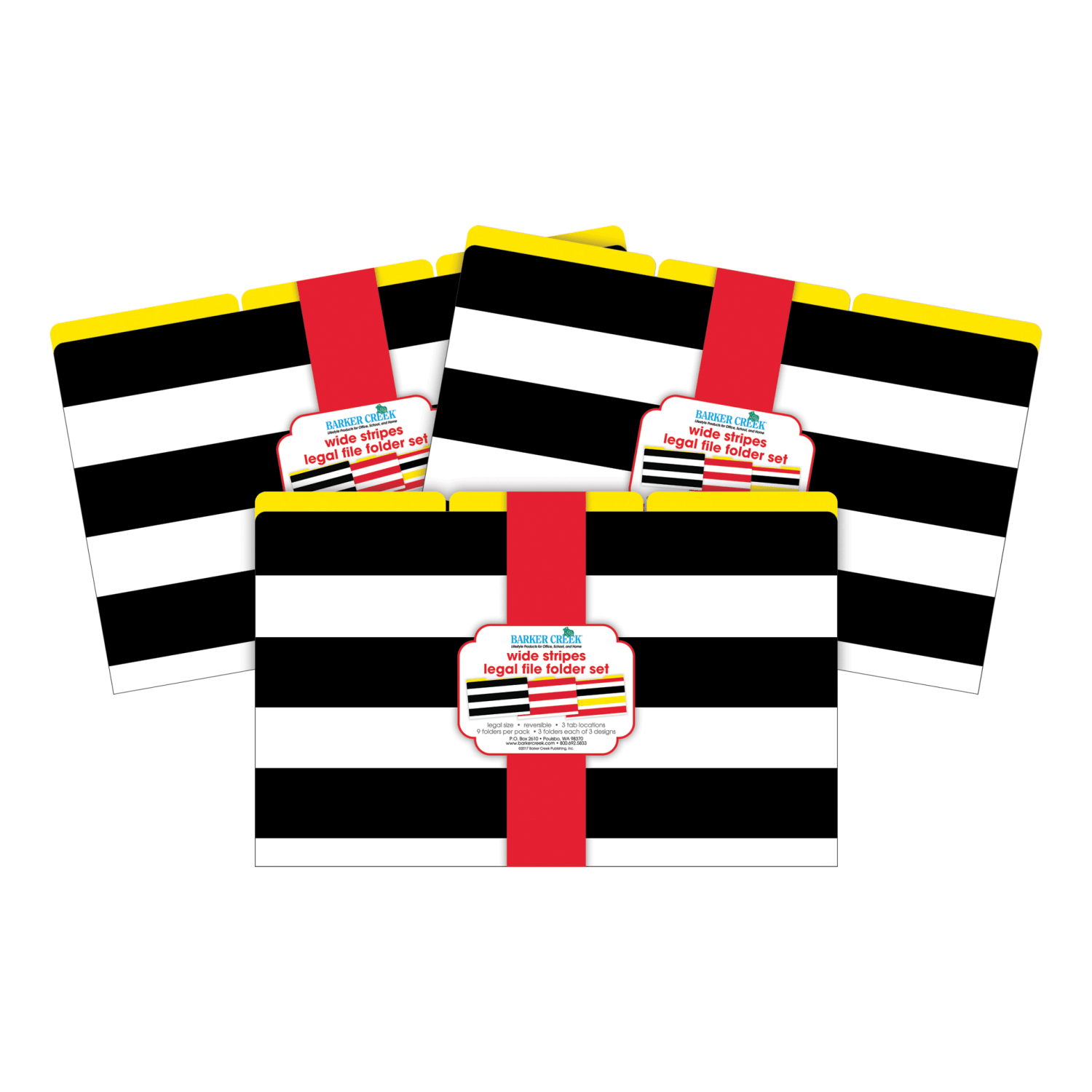 Barker Creek Tab File Folders, Legal Size, Wide Stripes, Pack Of 27 Folders - Image 4