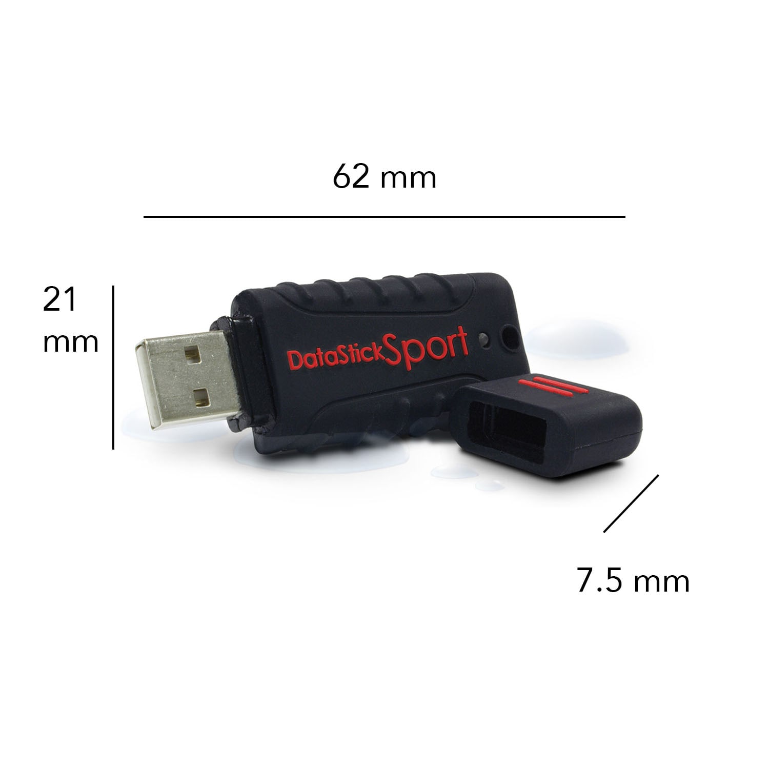 Centon DataStick Pro USB 2.0 Flash Drives, 8GB, Sport Black, Pack Of 10 Flash Drives, DSW8GB10PK - Image 5