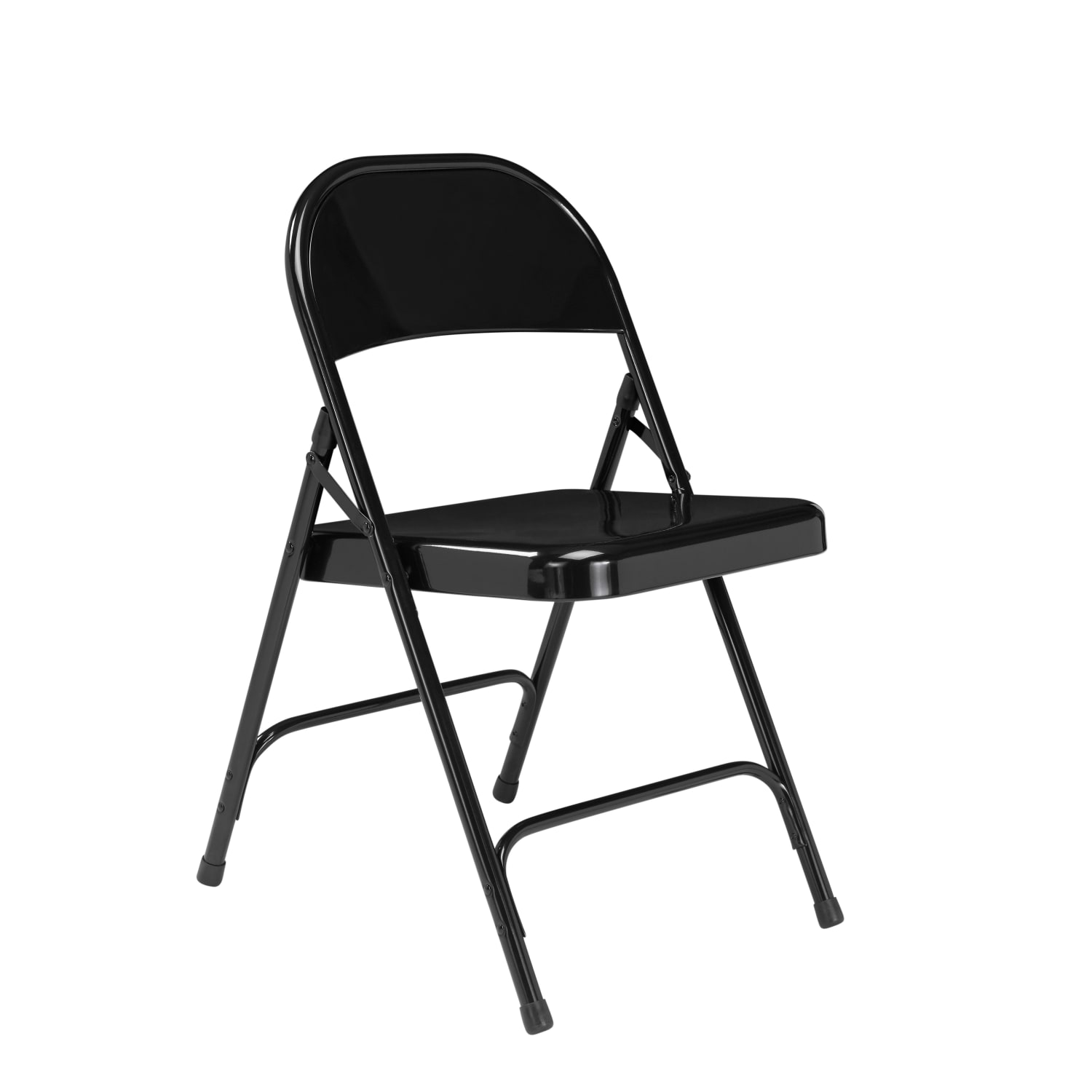 National Public Seating Series 50 Steel Folding Chairs Black Set Of 4 Chairs PopularChairscom