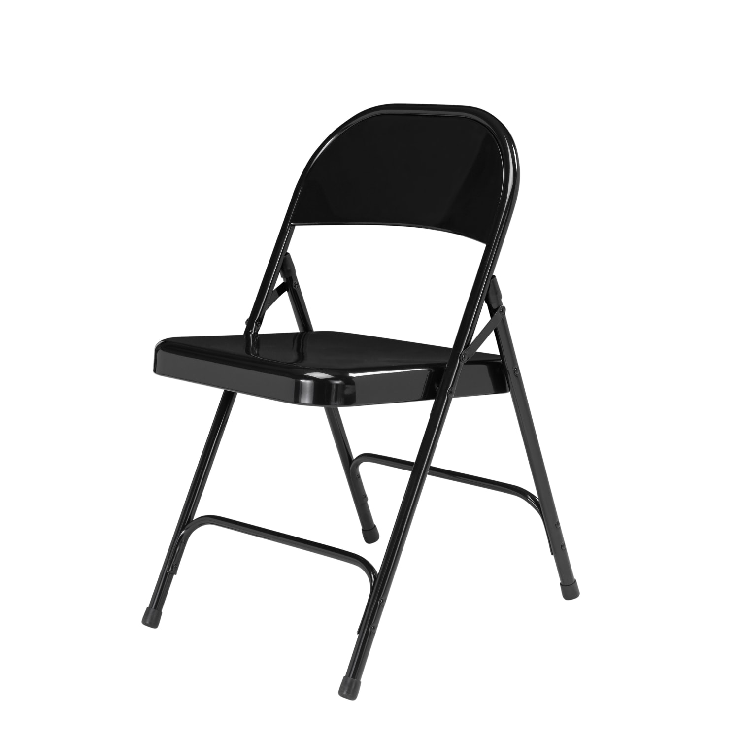 National Public Seating Series 50 Steel Folding Chairs Black Set Of 4 Chairs PopularChairscom