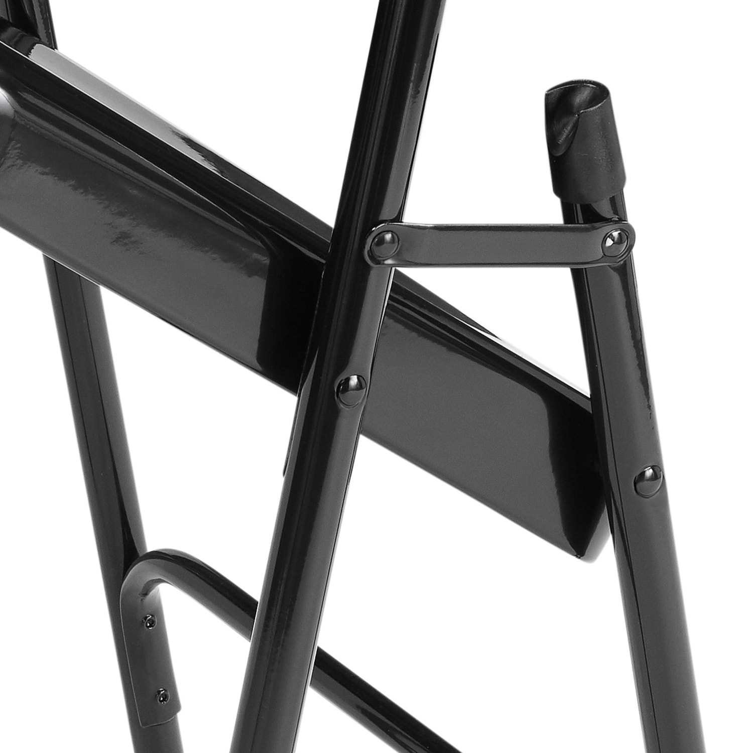 National Public Seating Series 50 Steel Folding Chairs Black Set Of 4 Chairs PopularChairscom