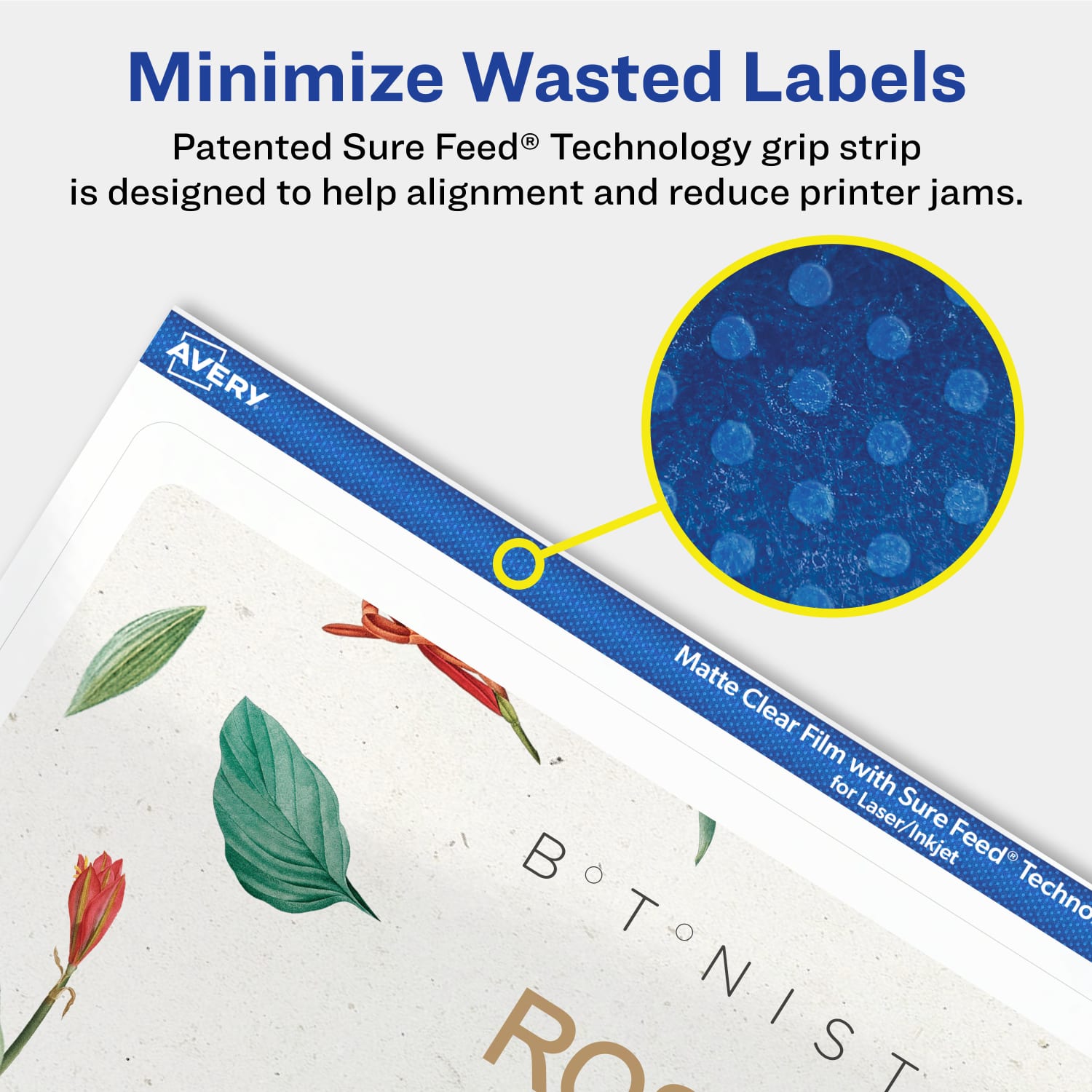 Avery Permanent Labels With Sure Feed, 94259-CMF50, Rectangle, 5in x 8-1/8in, Matte Clear, Pack Of 100 - Image 5