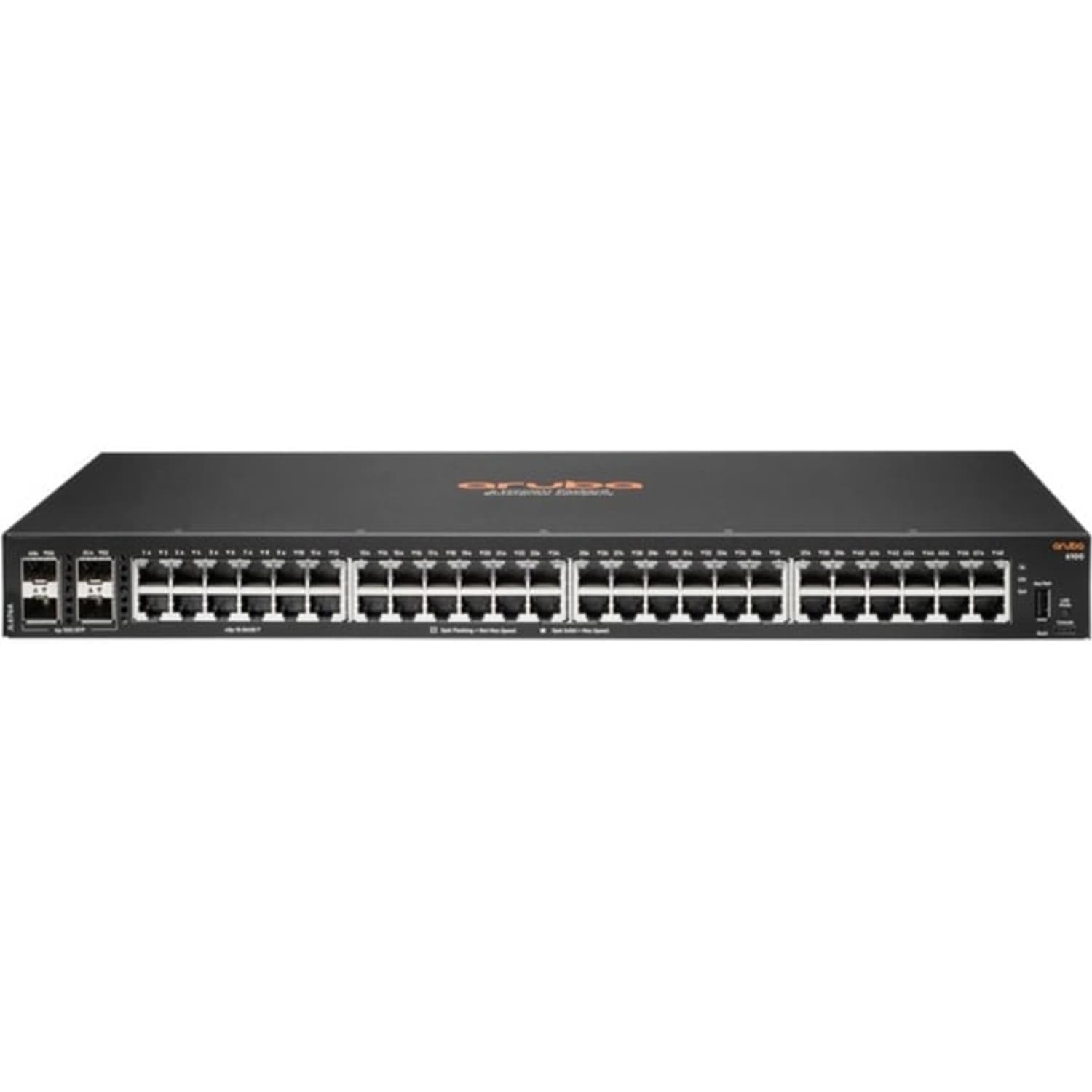 HPE 6100 48G 4SFP+ Switch - 48 Ports - 3 Layer Supported - Modular - 44.20 W Power Consumption - Twisted Pair, Optical Fiber - JL676AABA