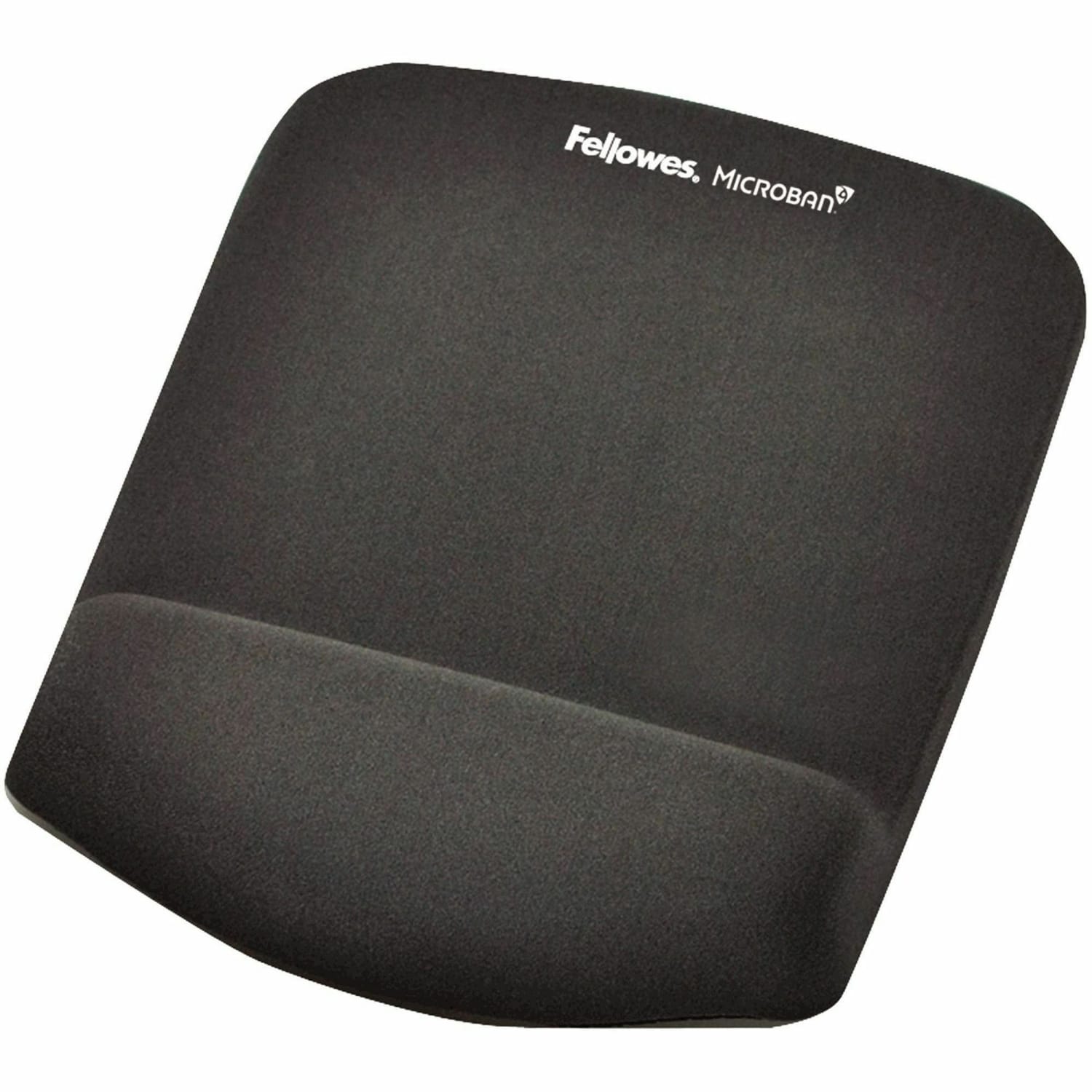Fellowes PlushTouch Mouse Pad Wrist Rest with Microban - Graphite - 1inx7.3inx9.4in Dimension - Graphite - 9252201 - Image 3