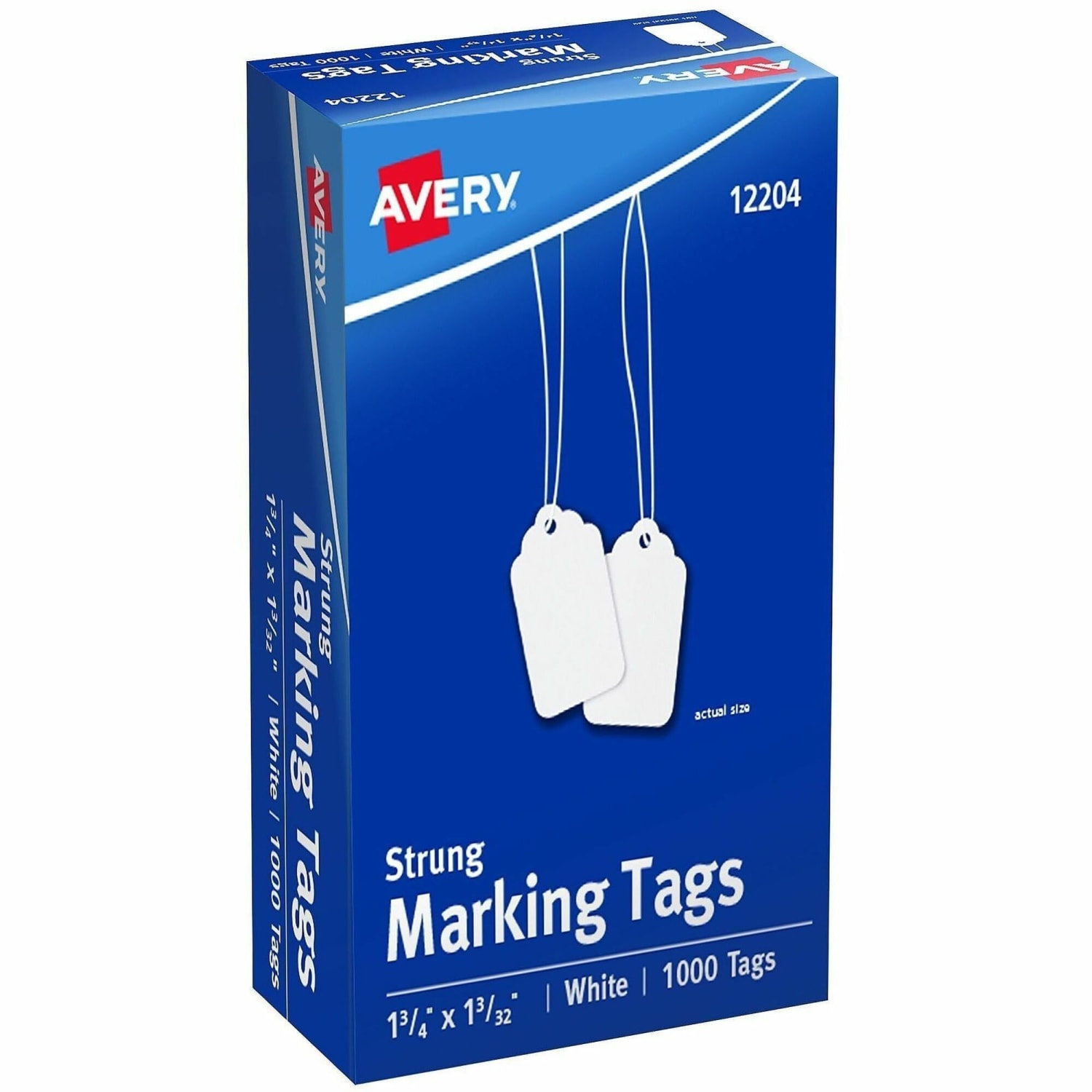 Avery Marking Tags, 1 3/4in x 1 1/16in, White, Pack Of 1,000