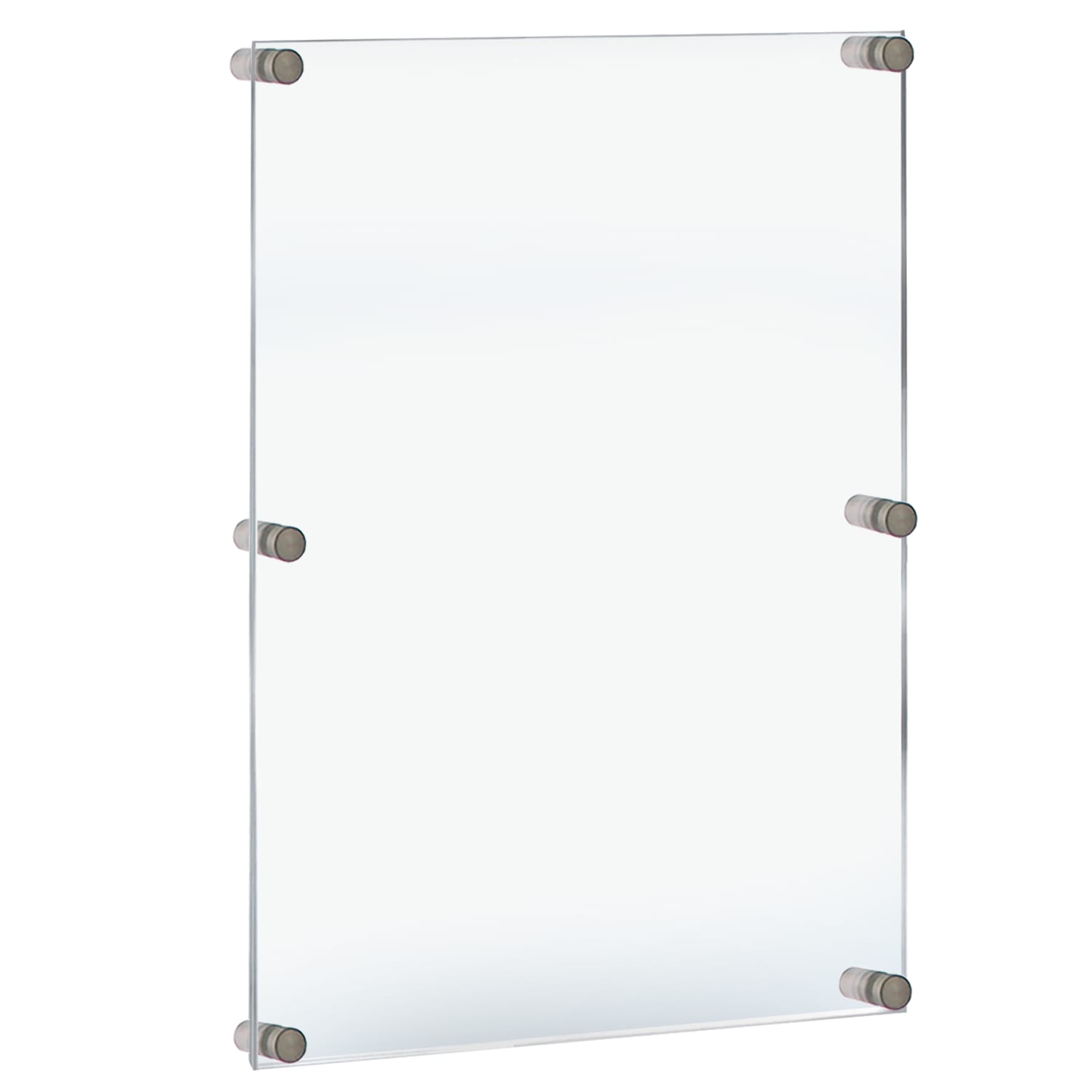 Azar Displays Standoff Acrylic Sign Holder, 44inH x 34inW x 1/4inD, Clear