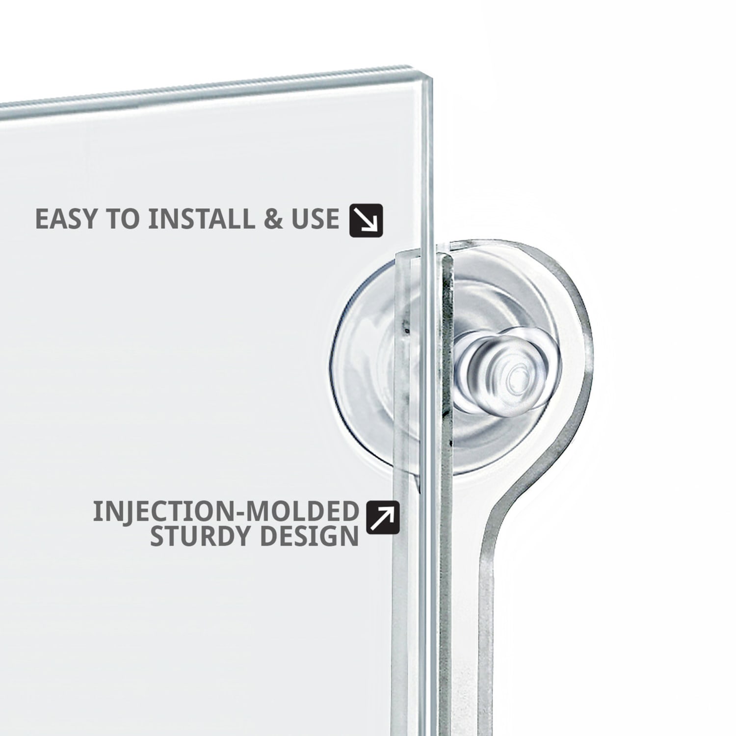 Azar Displays Acrylic Frames, 22inH x 17inW x 1/4inD, Clear, Pack Of 2 Frames - Image 5