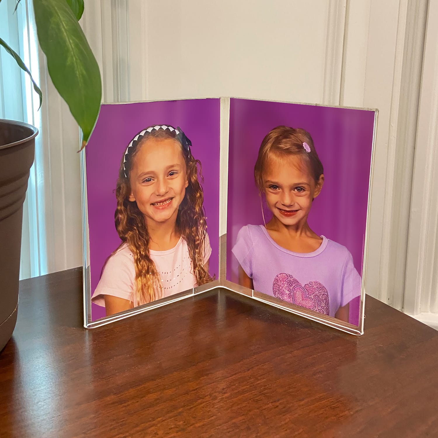 Azar Displays Acrylic Dual Photo Frames, 4inW x 6inH x 1/4inD, Clear, Pack Of 10 Frames - Image 4