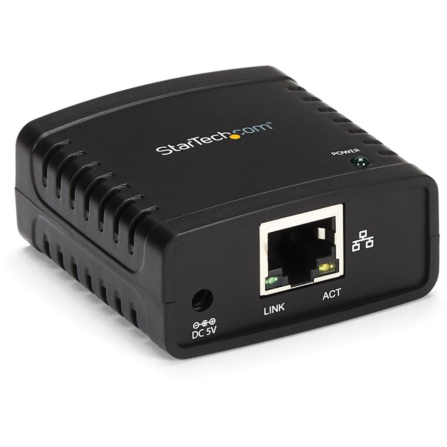 StarTech.com 10/100Mbps Ethernet to USB 2.0 Network LPR Print Server - USB Print Server with 10Base-T/100Bas - PM1115U2