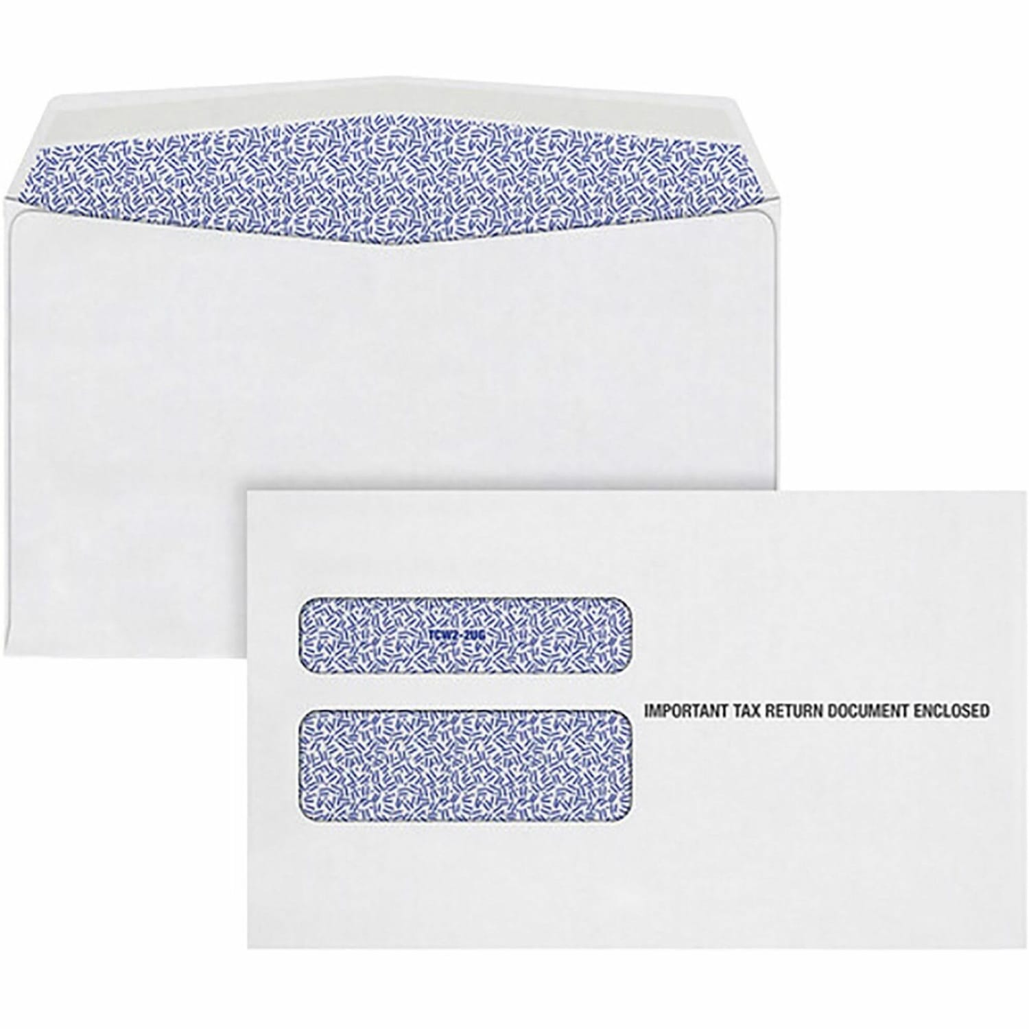 TOPS W-2 Continuous Tax Envelope - Document - 9 1/2in Width x 5 5/8in Length - Gummed - White - 24 / Pack