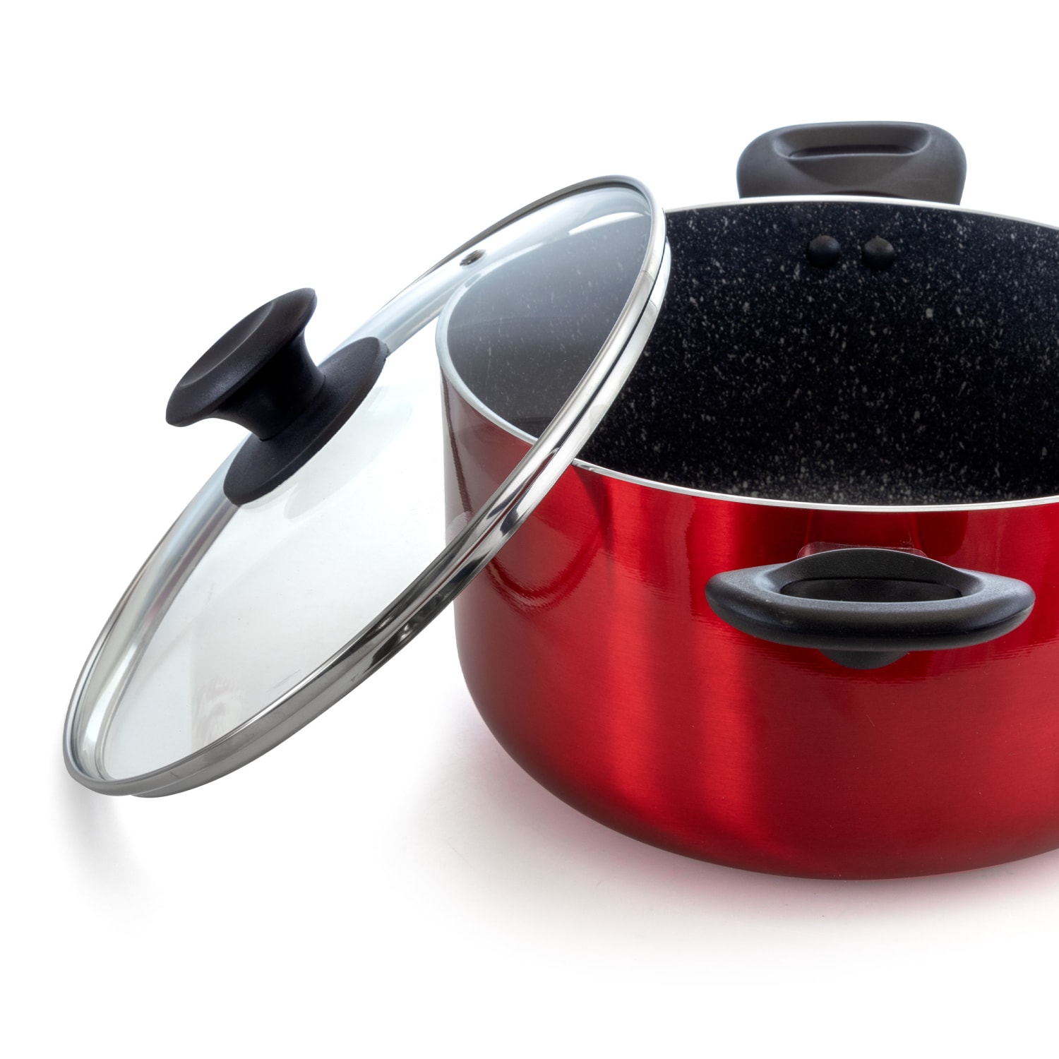 Oster Merrion 6-Quart Aluminum Non-Stick Dutch Oven, Red - Image 5