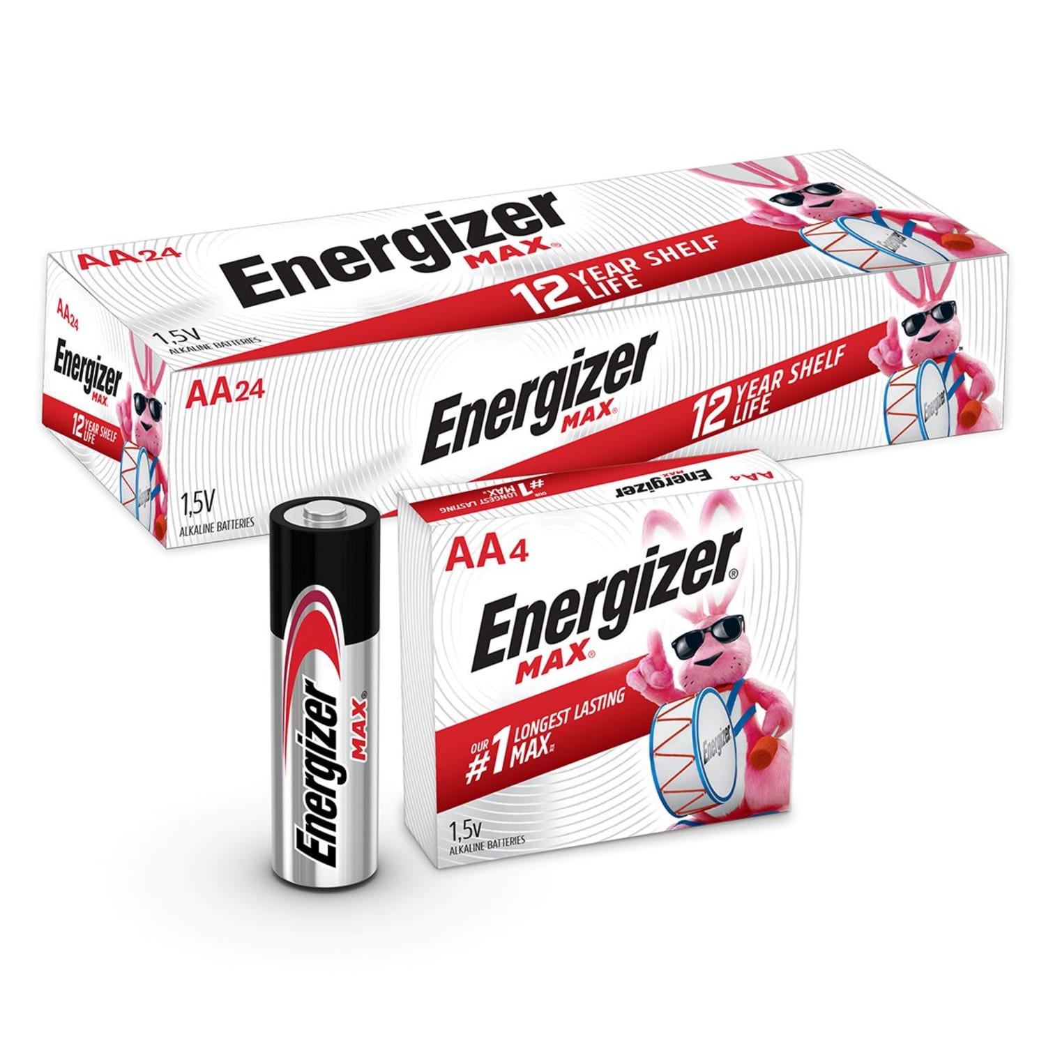 Energizer Max AA Alkaline Batteries, Pack Of 24 Batteries, E91SBP-24H - Image 4