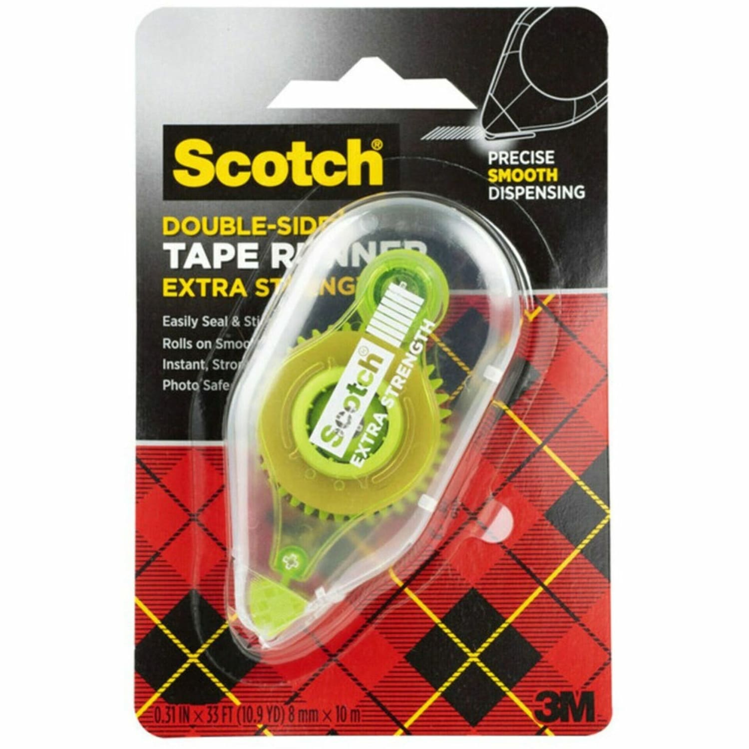 Scotch Double-Sided Tape Runner Value Pack, .31 in. x 16.3 yd, Pack of 4 - Image 5
