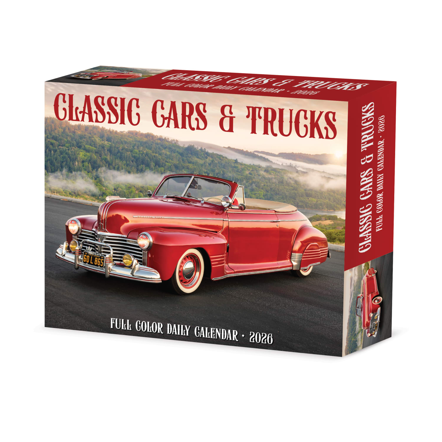 2026 Willow Creek Press Page-A-Day Daily Desk Calendar, 6-1/4in x 5-1/2in, Classic Cars & Trucks, January To December, 54062