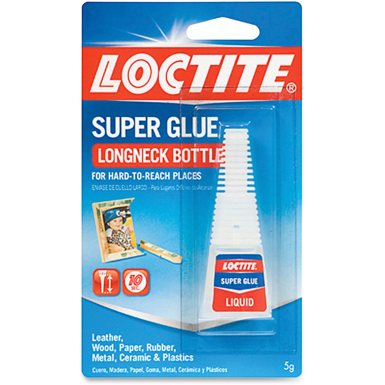 Loctite Long Neck Liquid Super Glue, 0.18 Oz, Clear - Image 3