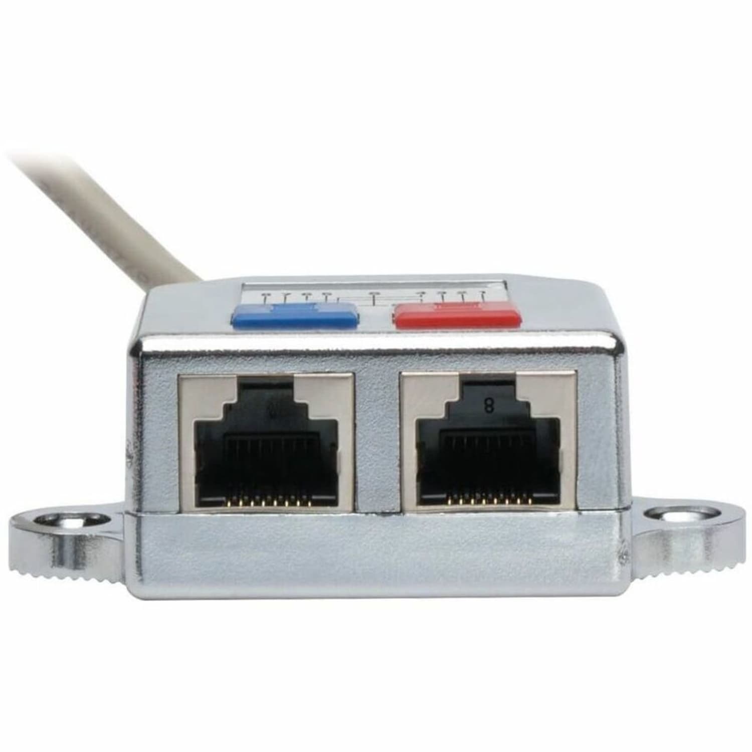 Eaton Tripp Lite Series 2-to-1 RJ45 Splitter Adapter Cable, 10/100 Ethernet Cat5/Cat5e (M/2xF), 6 in. - N035001 - Image 3