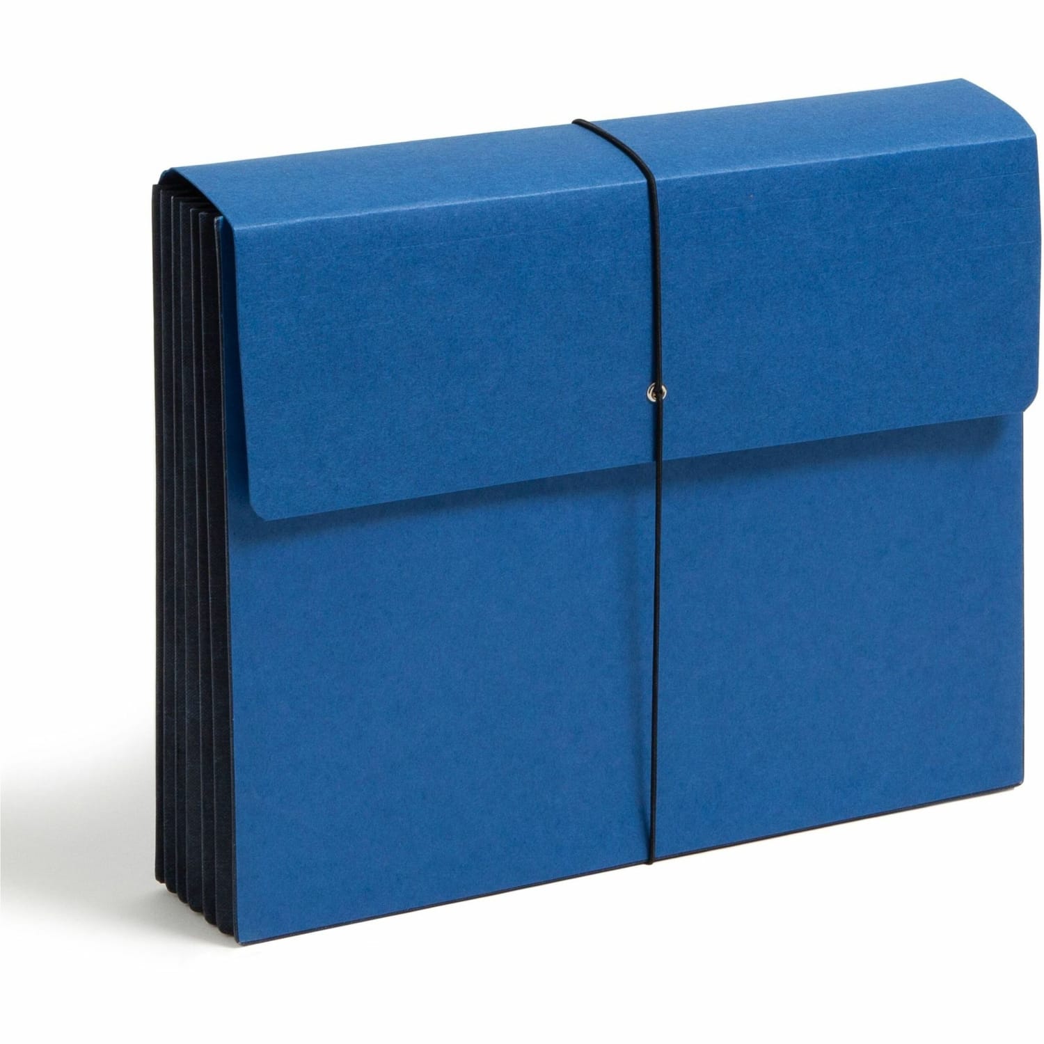 Smead Tyvek Gusset Expanding Wallet With Elastic Cord, Letter Size, 5 1/4in Expansion, Navy Blue - Image 3