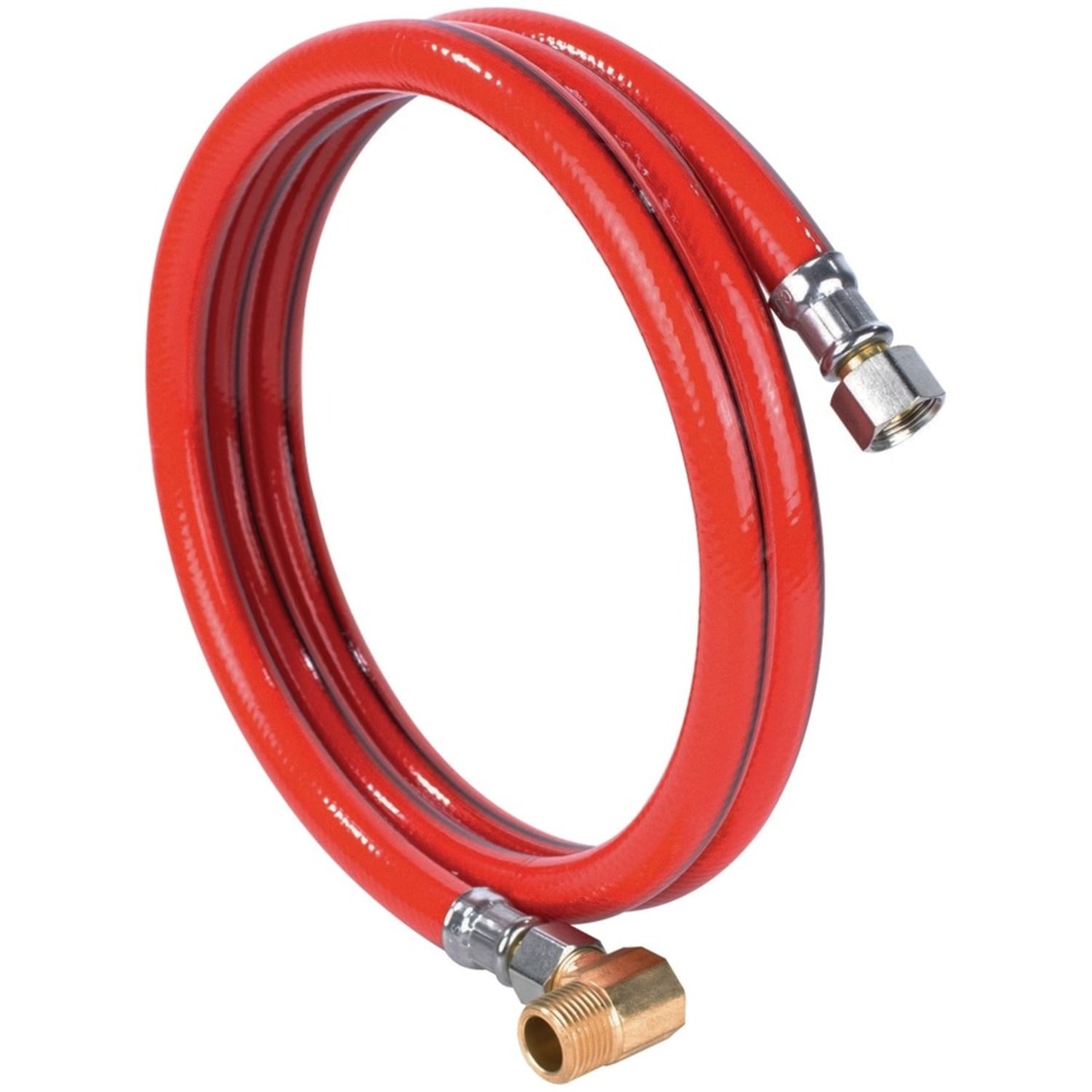 Certified Appliance Accessories PVC Dishwasher Connector with MIP Elbow, 6ft - 72in - Red, Stainless Steel, Gold, Silver - Stainless Steel, Vinyl, Polyvinyl Chloride (PVC), Polyester, Brass - Image 6