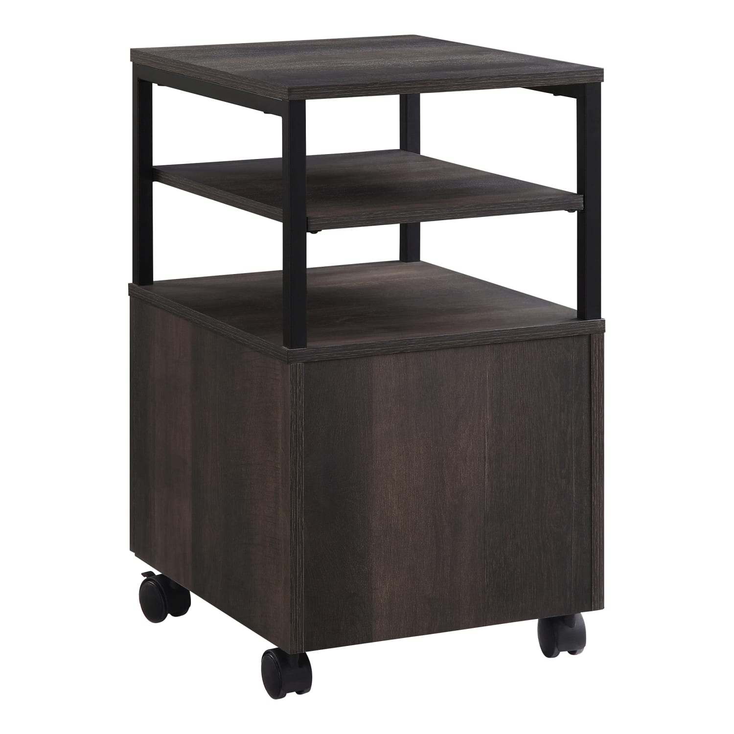Office Star Contempo 20inD Vertical Mobile File Cabinet, Ash Gray - Image 4
