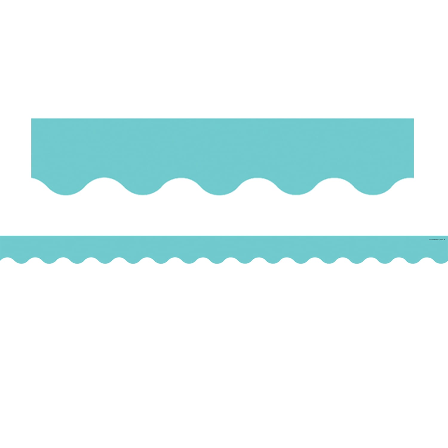Teacher Created Resources Scalloped Border Trim Packs, 35', Light Turquoise, Set Of 6 Packs - Image 3