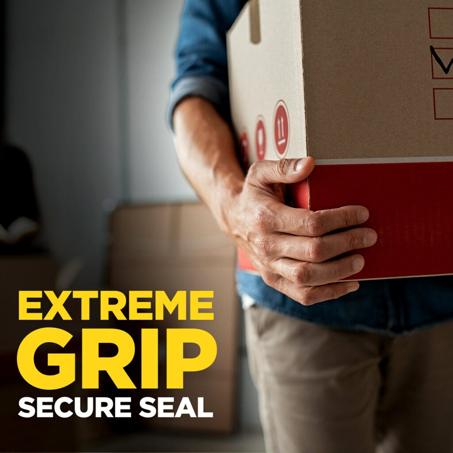 Scotch Box Lock Packing Tape, 1.88 in x 22.2 yd, 6 Tape Rolls with Dispensers, 1.5in Core, Extreme Grip Packing, Shipping and Mailing Tape, Sticks Instantly to Any Box, Clear - Image 4