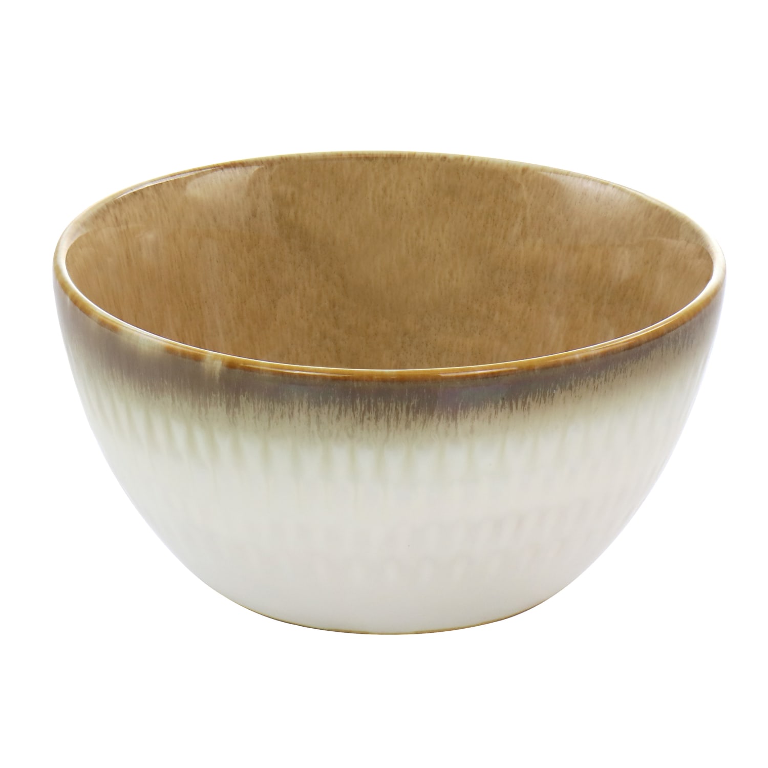 Gibson Elite Moonstruck 16-Piece Ceramic Dinnerware Set, Brown - Image 3