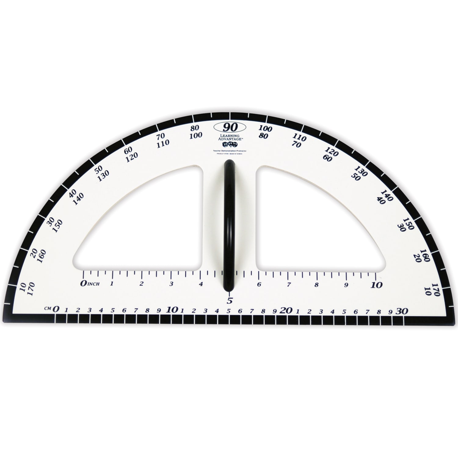 Learning Advantage Dry-Erase Magnetic Protractors, 19in, White/Black, Set Of 2 - Image 3