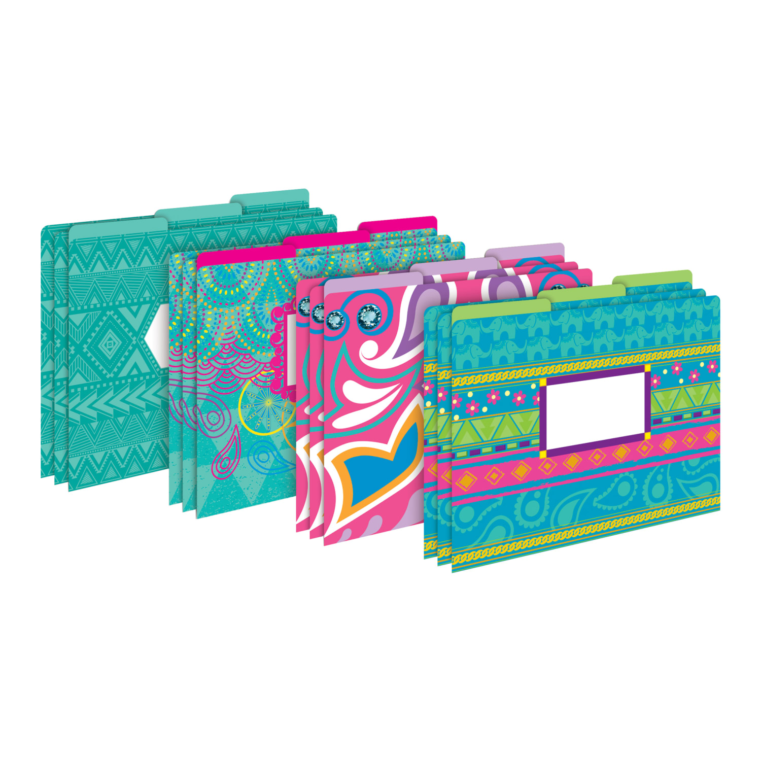 Barker Creek File Folders, Letter Size, Bohemians, Pack Of 12 - Image 3