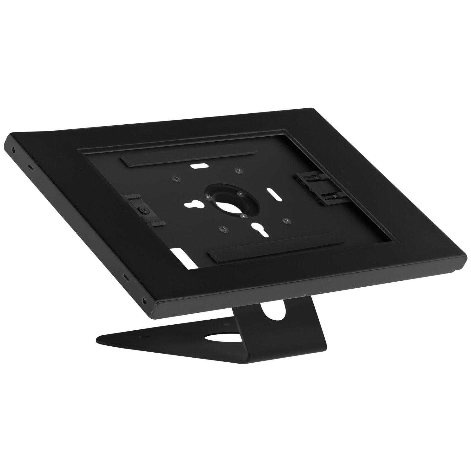 Mount-It! Anti-Theft Tablet Countertop Stand/Wall Mount, 7inH x 9-3/4inW x 14-1/4inD, Black