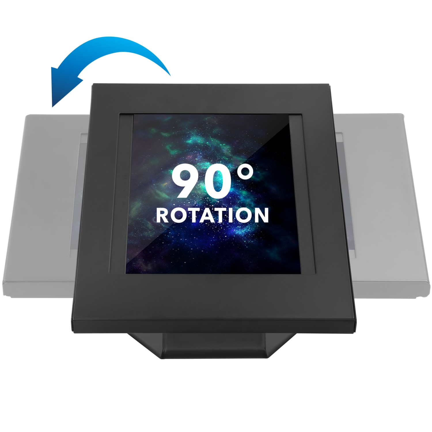 Mount-It! Anti-Theft Tablet Countertop Stand/Wall Mount, 7inH x 9-3/4inW x 14-1/4inD, Black - Image 5