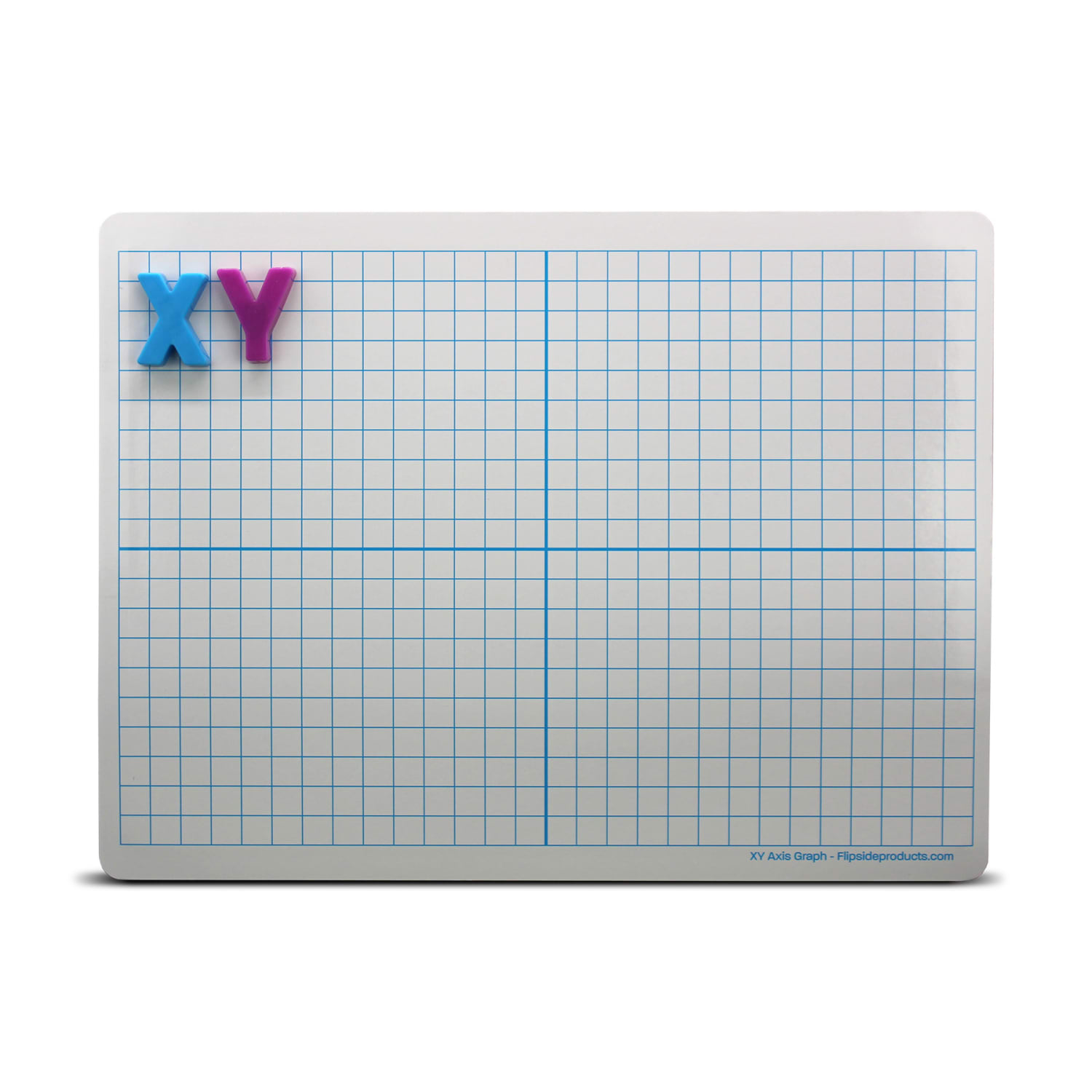 Flipside Products Magnetic Dry-Erase Learning Mats, 2-Sided XY Axis/Plain, 9in x 12in, Pack Of 12 Mats - Image 3