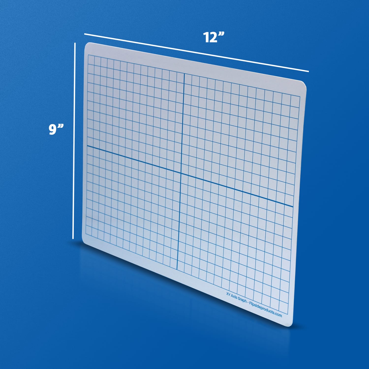 Flipside Products Magnetic Dry-Erase Learning Mats, 2-Sided XY Axis/Plain, 9in x 12in, Pack Of 12 Mats - Image 5