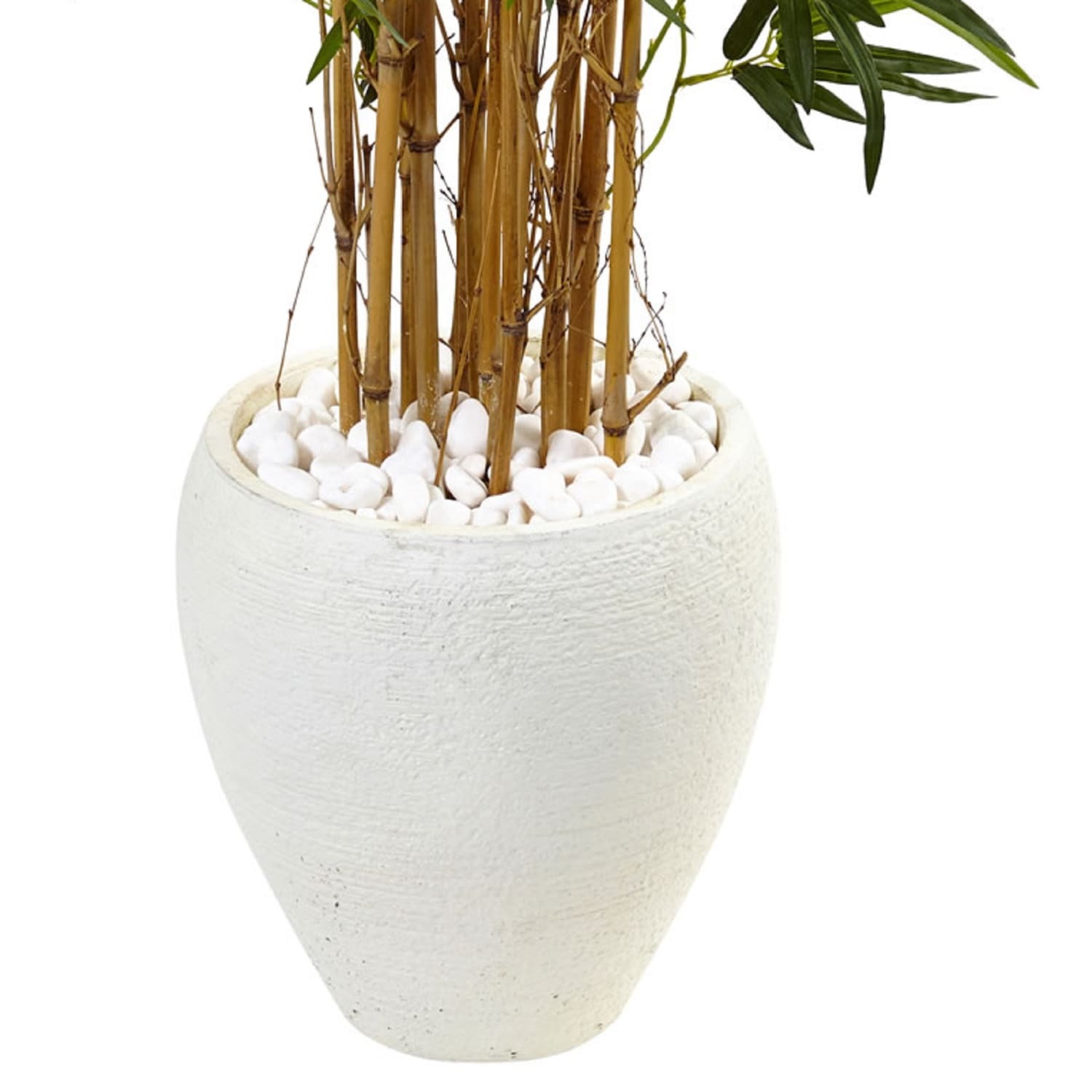Nearly Natural Bamboo 48inH Artificial Tree With Oval Planter, 48inH x 28inW x 28inD, Green - Image 4