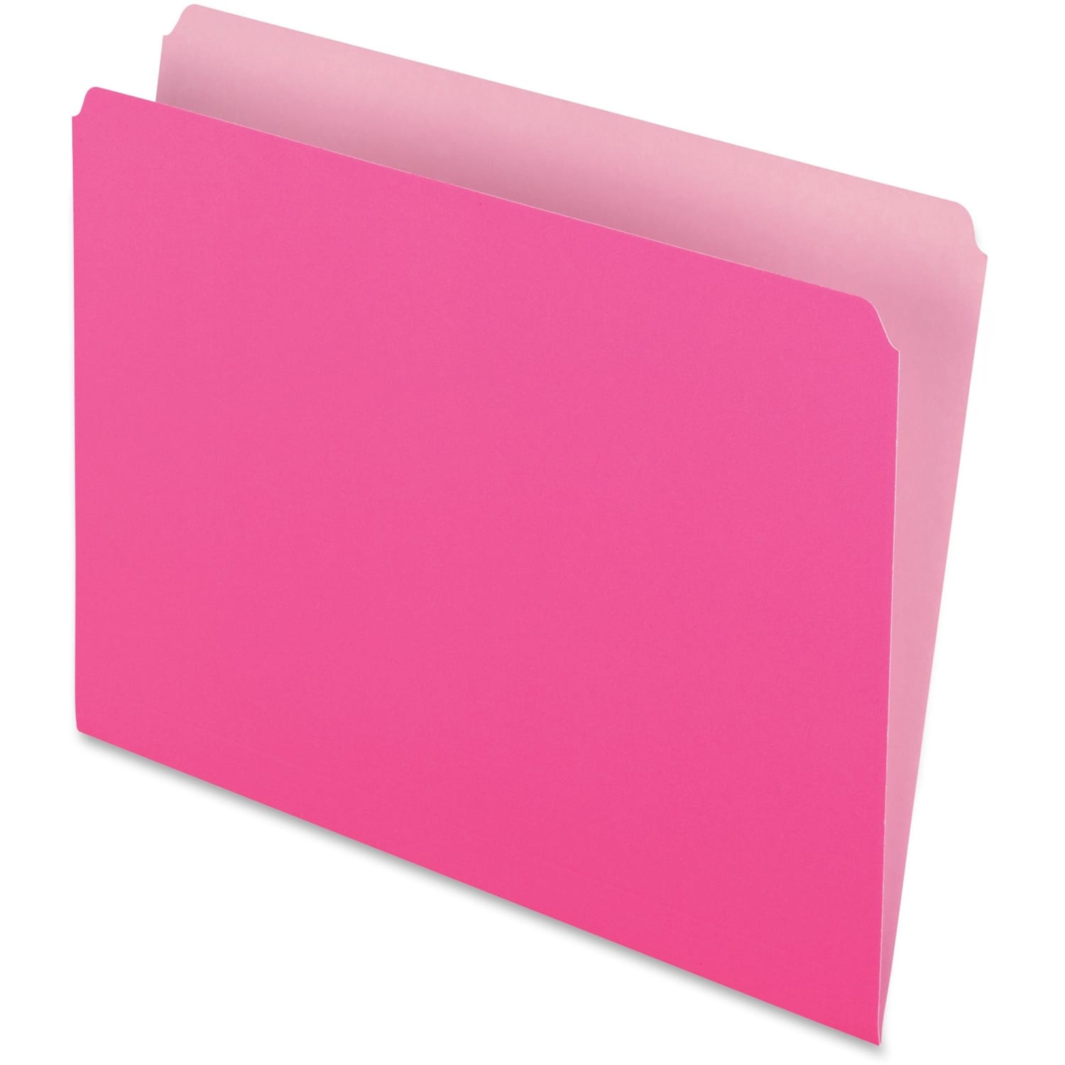 Pendaflex Straight-Cut Color File Folders, Letter Size, Pink, Box Of 100 - Image 3