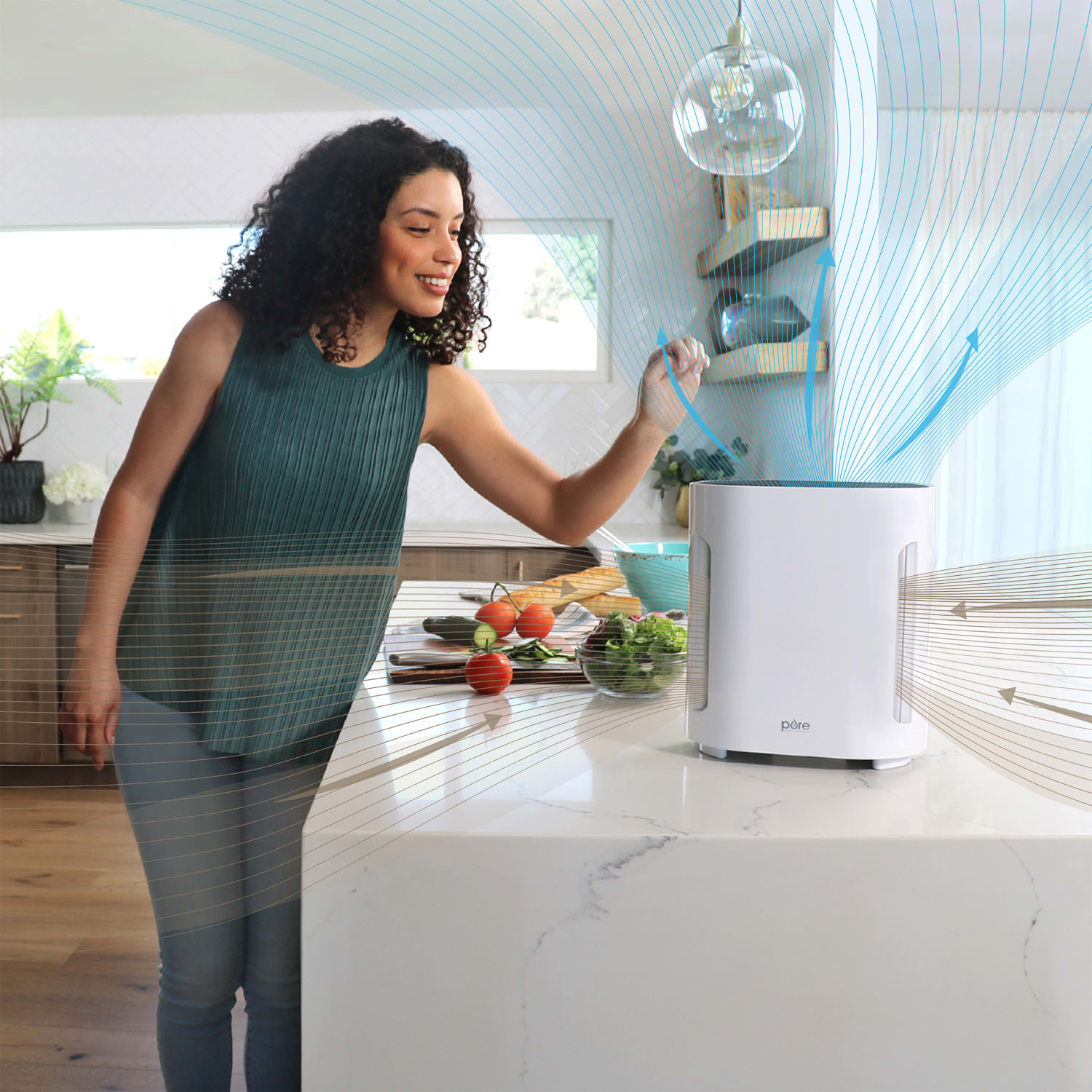 Pure Enrichment PureZone 3-in-1 True HEPA Air Purifier, 200 Sq. Ft. Coverage, Graphite - Image 3