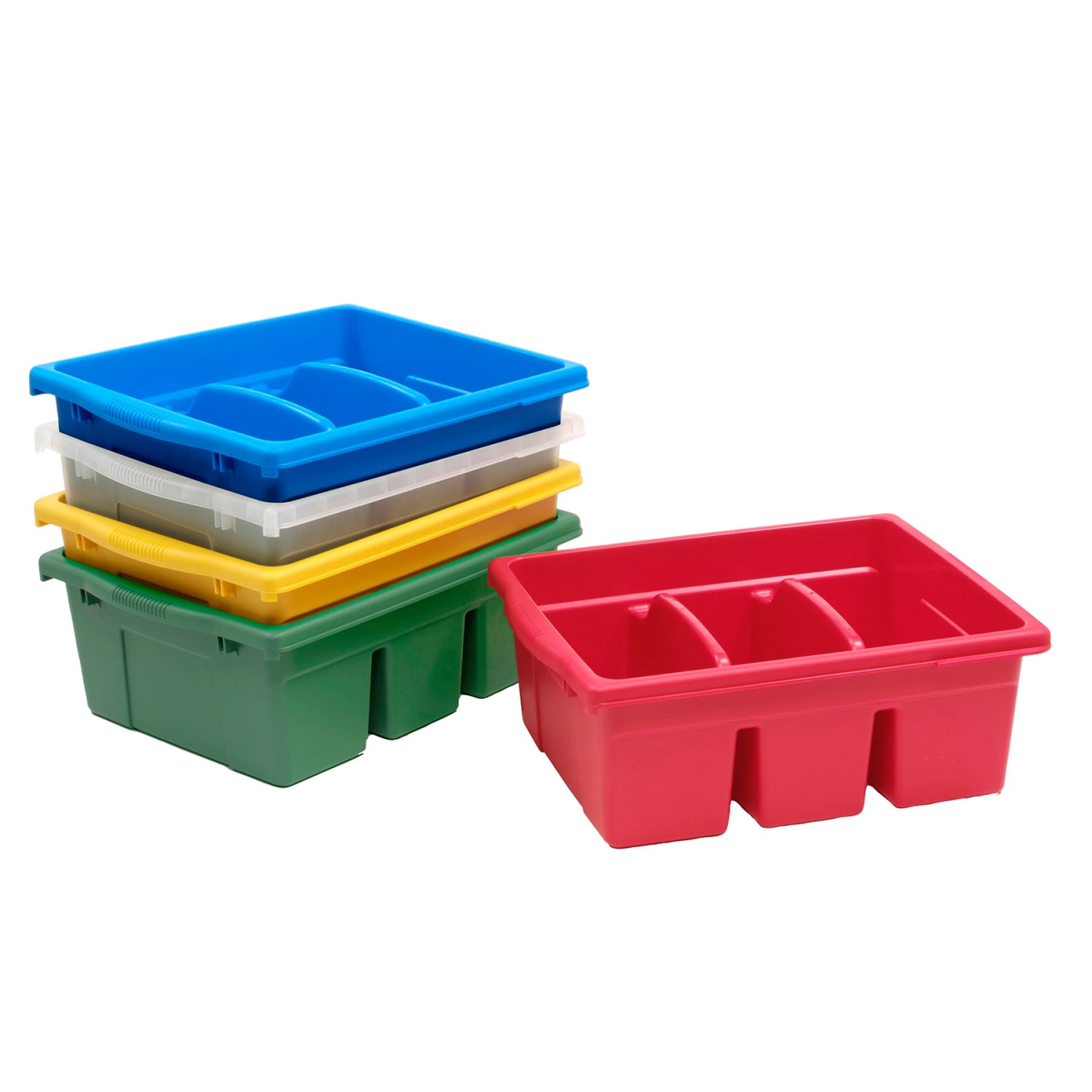 Copernicus Leveled Reading Large Divided Book Tub, Clear - Image 4