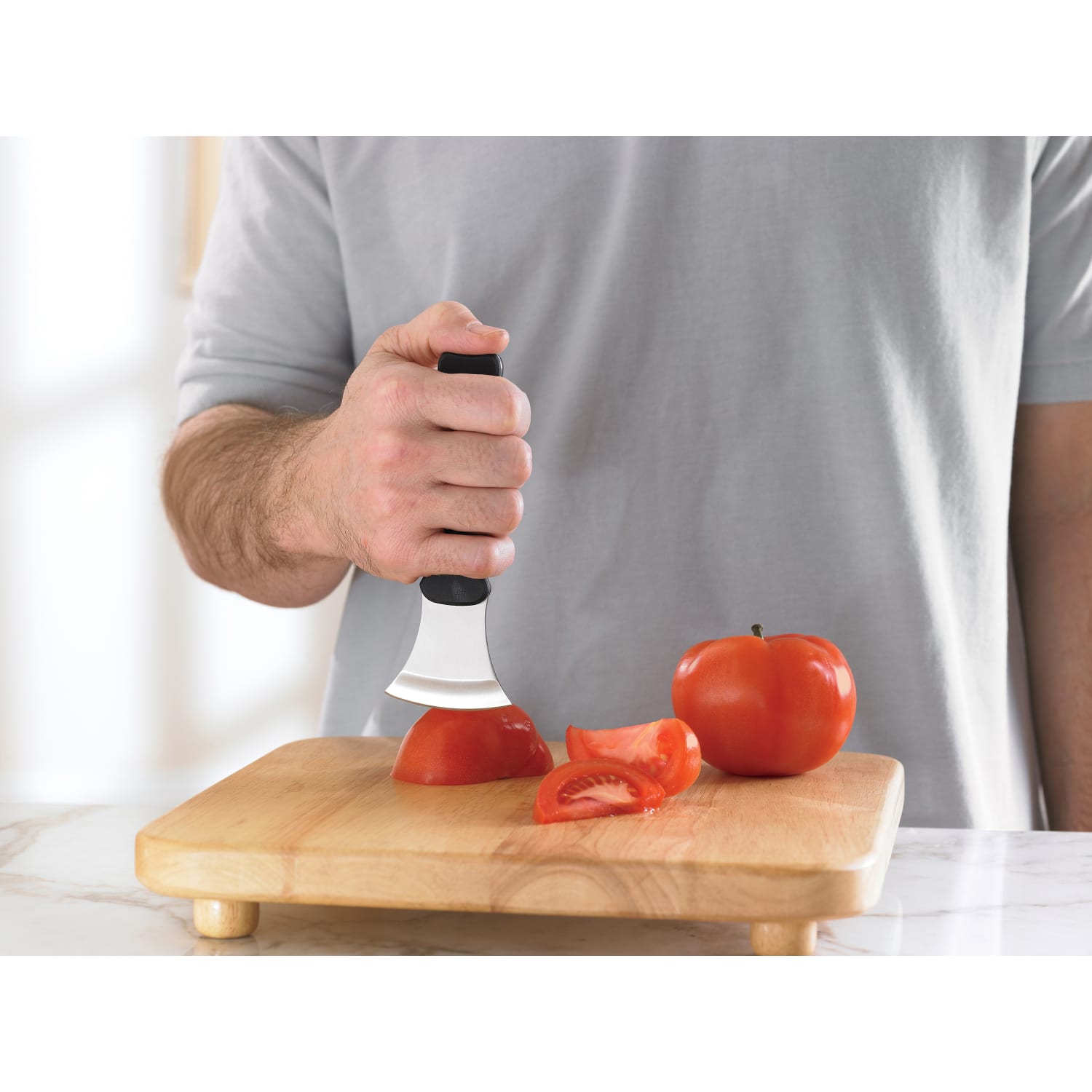DMI Verti-Grip Knife, 6 1/2inH x 2 1/4inW x 1/2inD, Black/Silver - Image 4