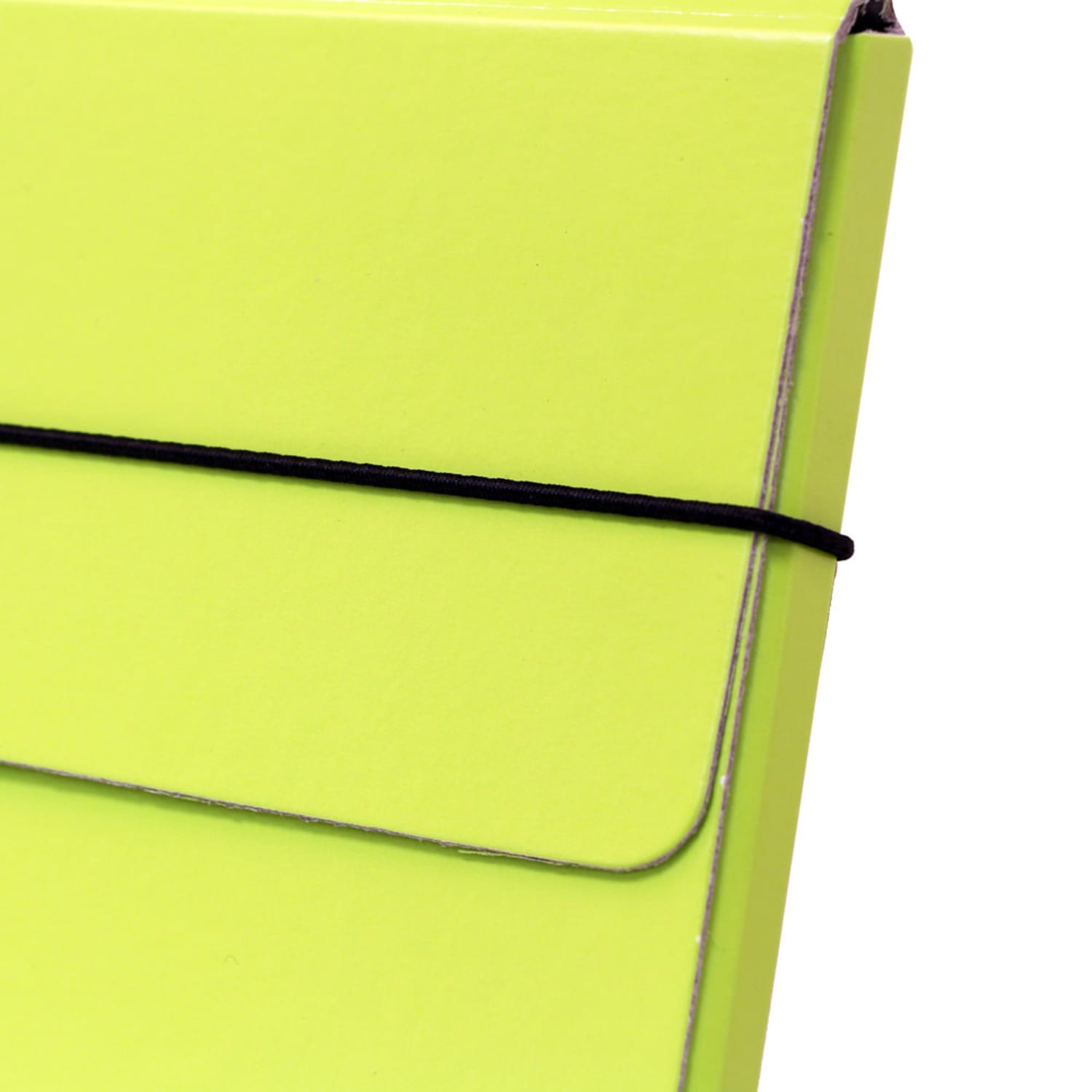JAM Paper Strong Kraft Portfolio With Elastic Closure, 9 1/4in x 12 1/2in, Lime Green - Image 5