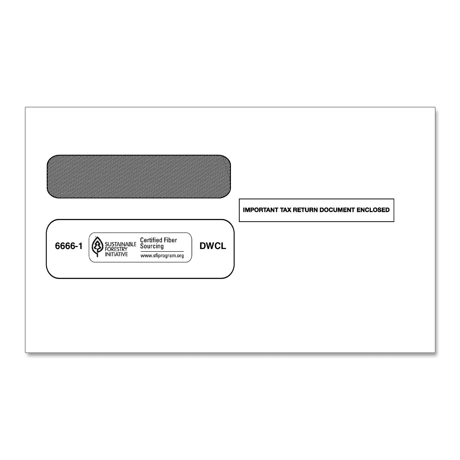 ComplyRight Double-Window Envelopes For W-2 Tax Forms, 5-5/8in x 9-1/4in, Moisture-Seal, White, Pack Of 100 Envelopes