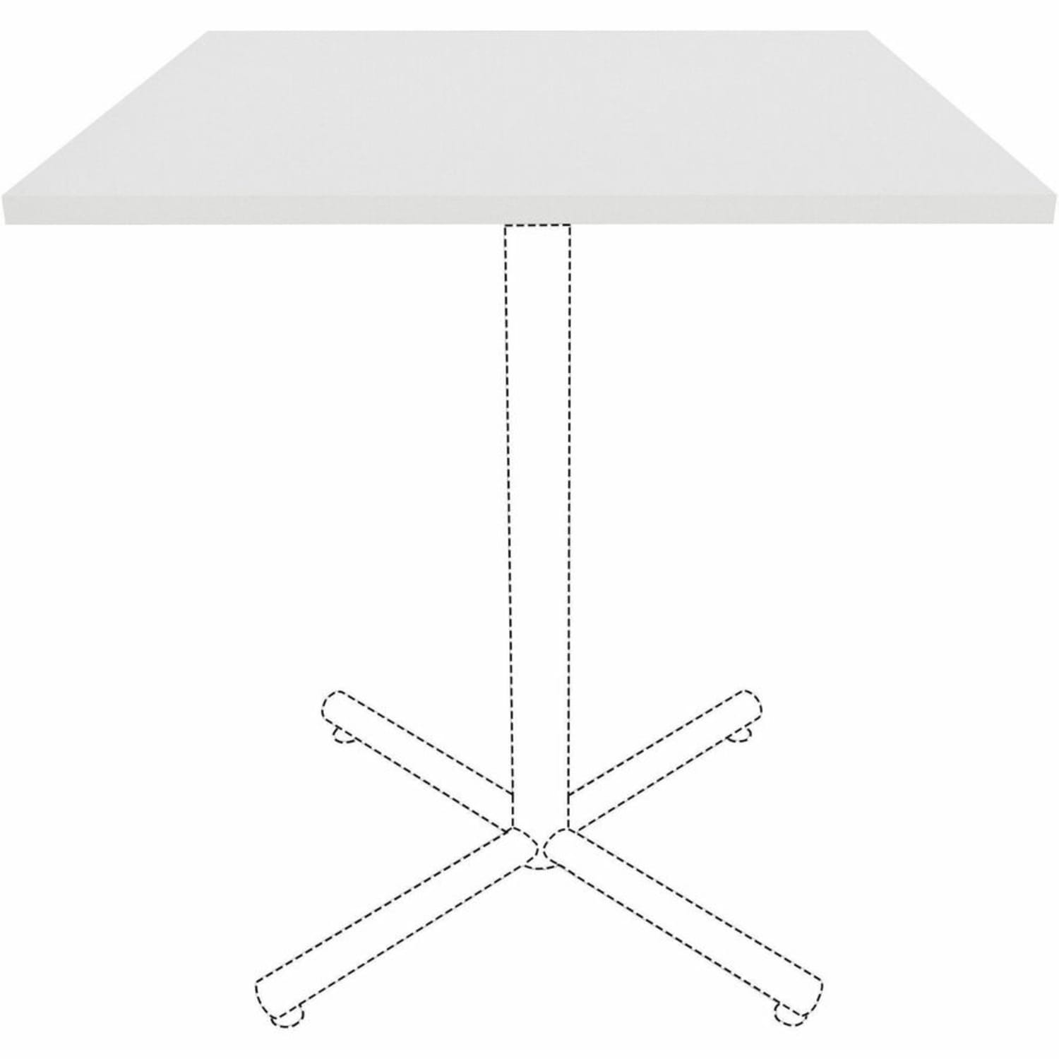 Lorell Hospitality/Conference Tabletop, 36inW x 36inL, White, 99878 - Image 4