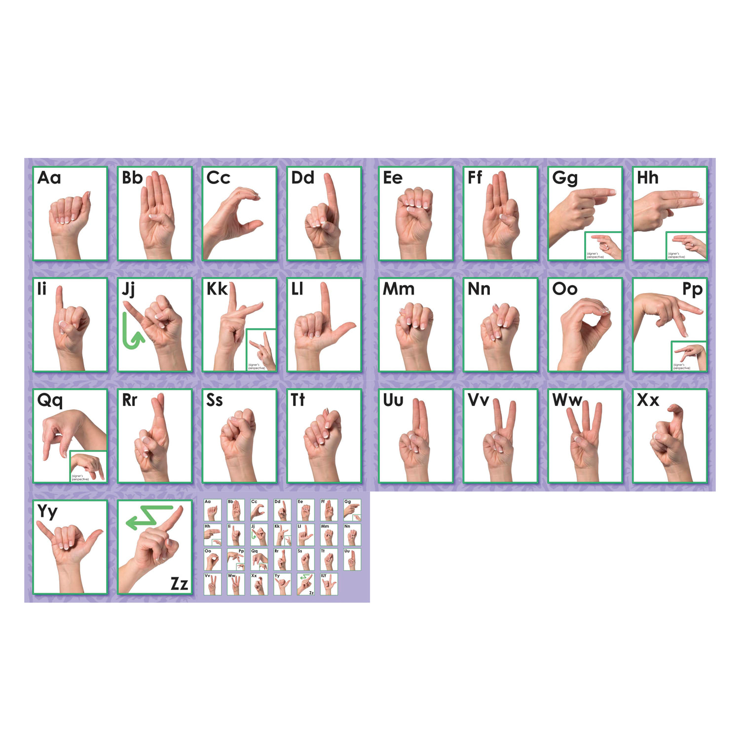 North Star Teacher Resources Alphabet Bulletin Board Sets, American Sign Language, Pre-K to Grade 8, Pack Of 3 Sets - Image 3